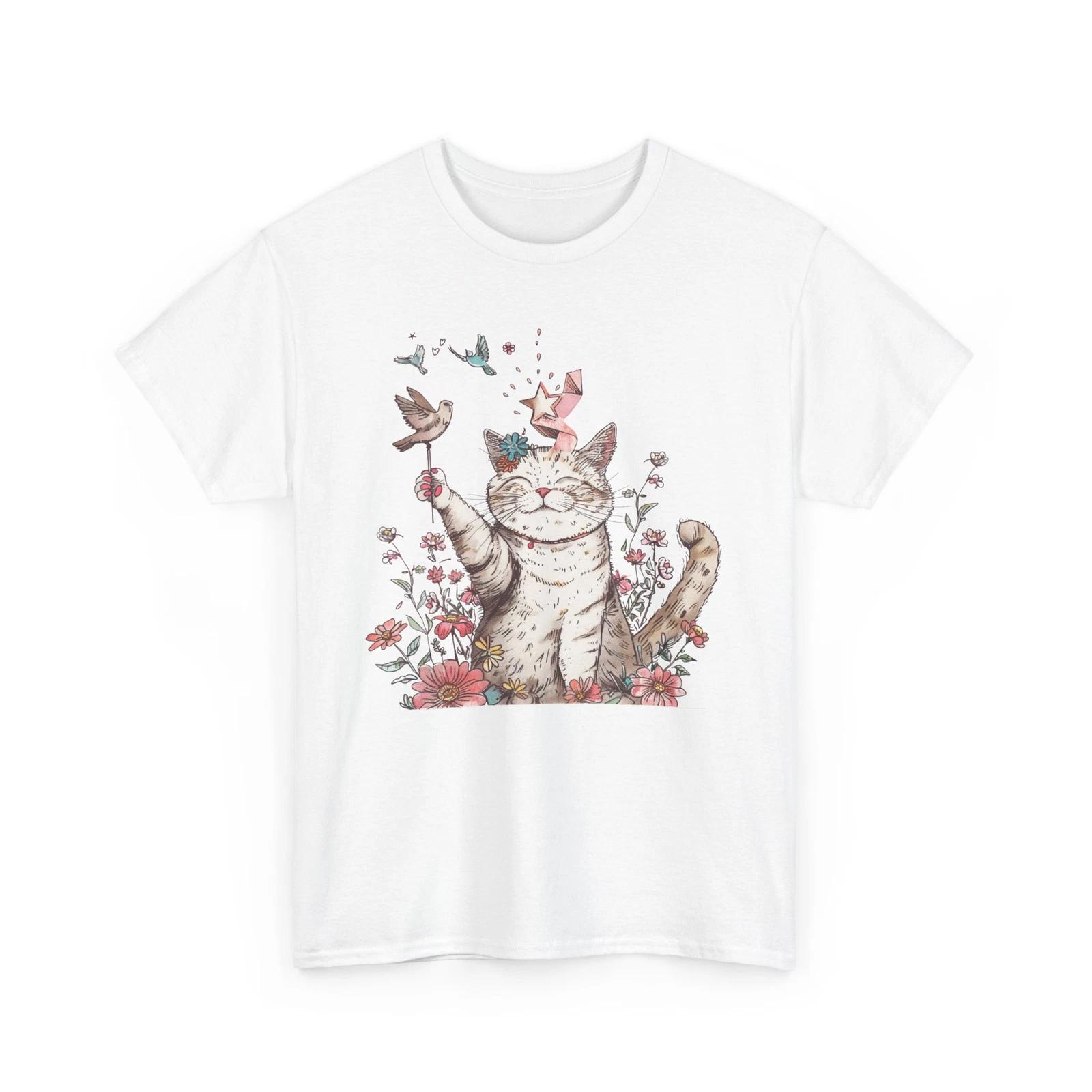 Cute Cat Print T-Shirt for Women & Men – Adorable Funny Graphic Tee M
Cute Cat Print T-Shirt for Women & Men – Adorable Funny Graphic Tee M