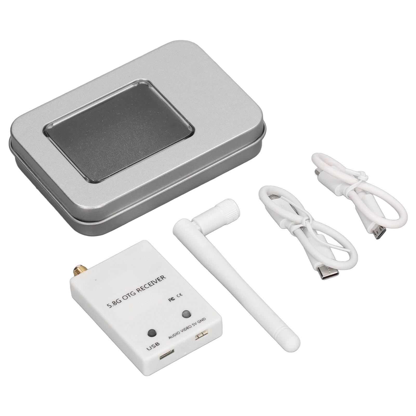 5,8 ГГц FPV USV OTG UVC Video Receiver Downlink 150ch Передача зображення для аерофотозйомки Quadcopter
5,8 ГГц FPV USV OTG UVC Video Receiver Downlink 150ch Передача зображення для аерофотозйомки Quadcopter