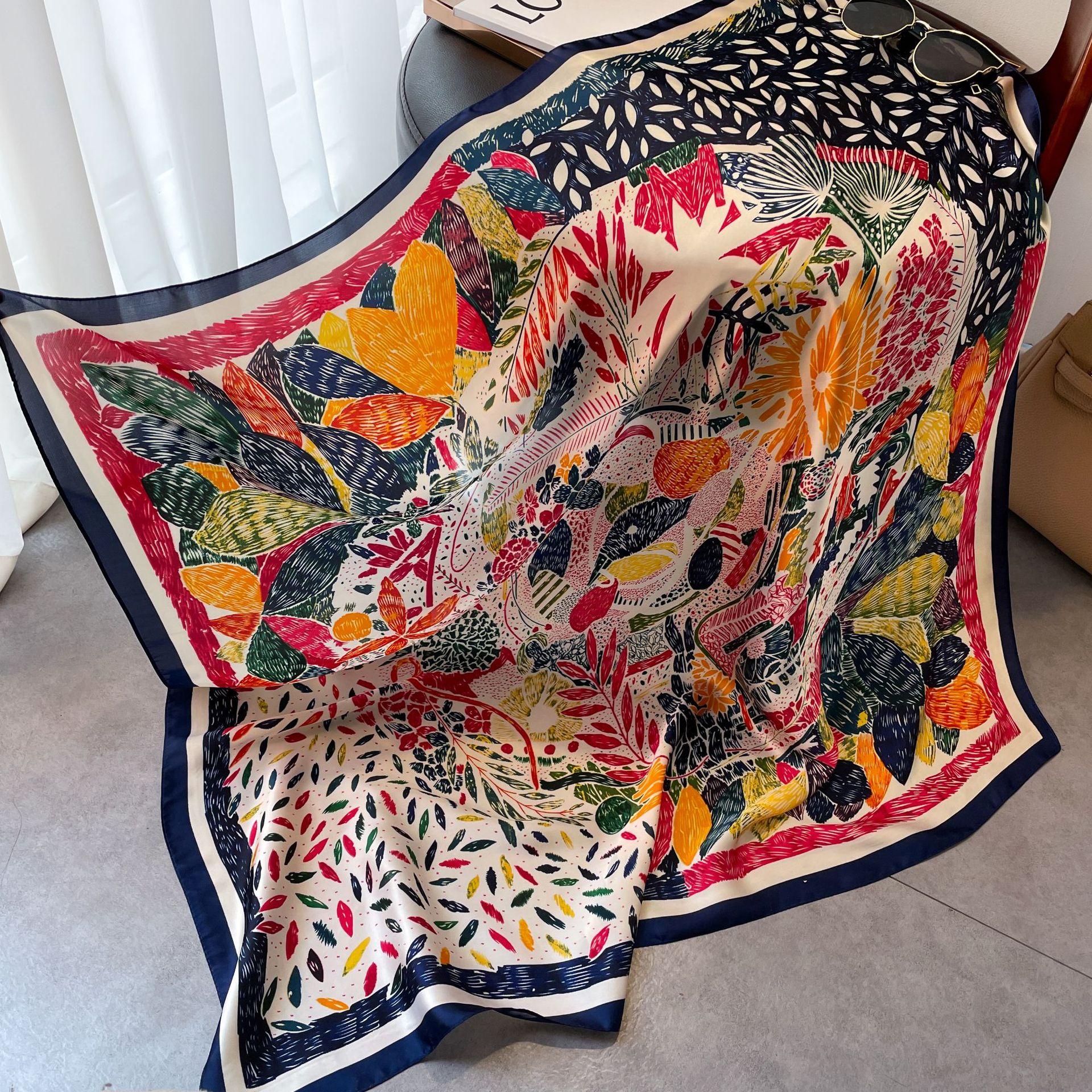 Высококачественные роскошные шелковые шарфы, повязка на голову, шарфы, шейный шарф для женщин, шелковый шарф с цепочкой, женская декоративная шаль 90-90cm
Высококачественные роскошные шелковые шарфы, повязка на голову, шарфы, шейный шарф для женщин, шелковый шарф с цепочкой, женская декоративная шаль 90-90cm