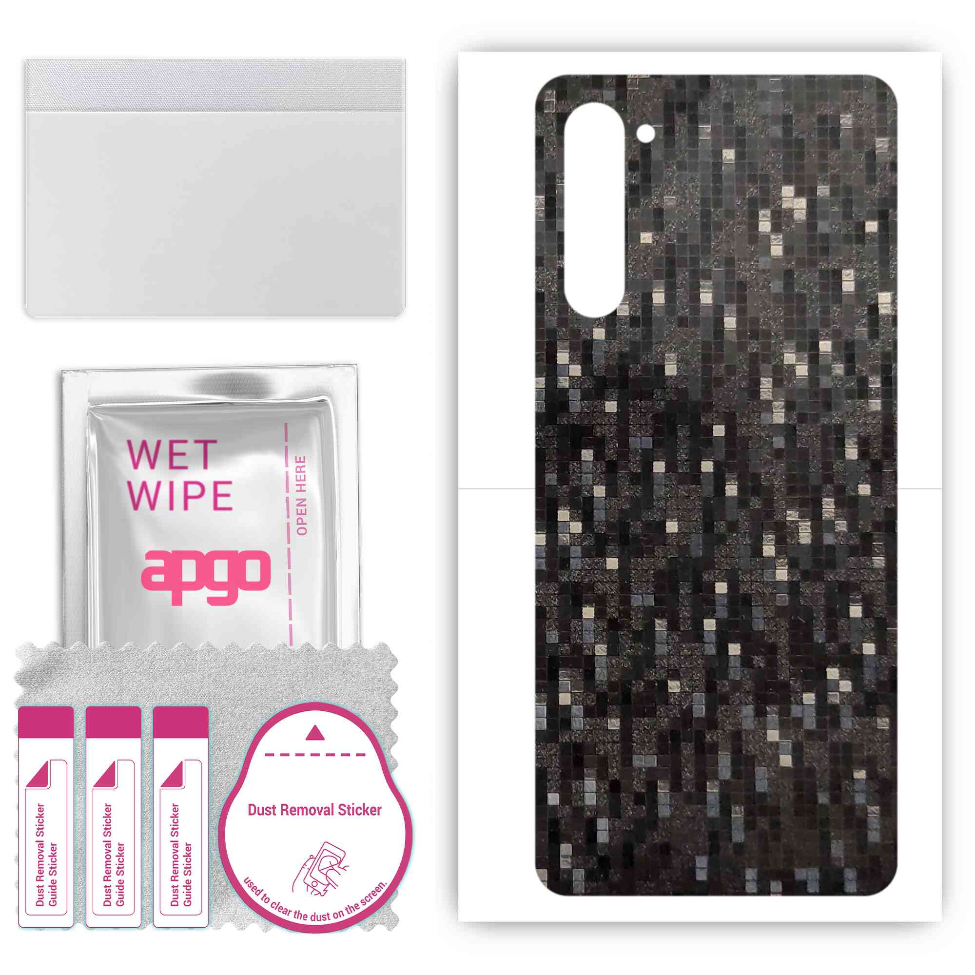 apgo Захисна наклейка для задньої панелі, сумісна з Oppo Reno3 Youth, Wrap Film, Foil, Vinyl - Pattern Carbon Black Pixel
apgo Захисна наклейка для задньої панелі, сумісна з Oppo Reno3 Youth, Wrap Film, Foil, Vinyl - Pattern Carbon Black Pixel