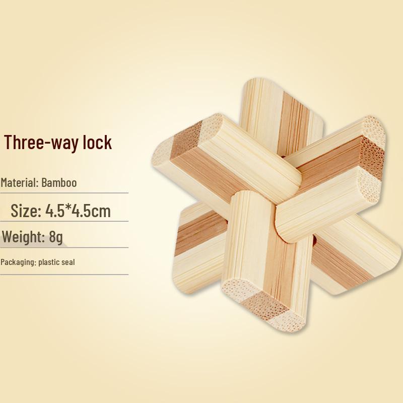 Small Bamboo Kongming Luban Lock: Children s Puzzle Gift
Small Bamboo Kongming Luban Lock: Children s Puzzle Gift