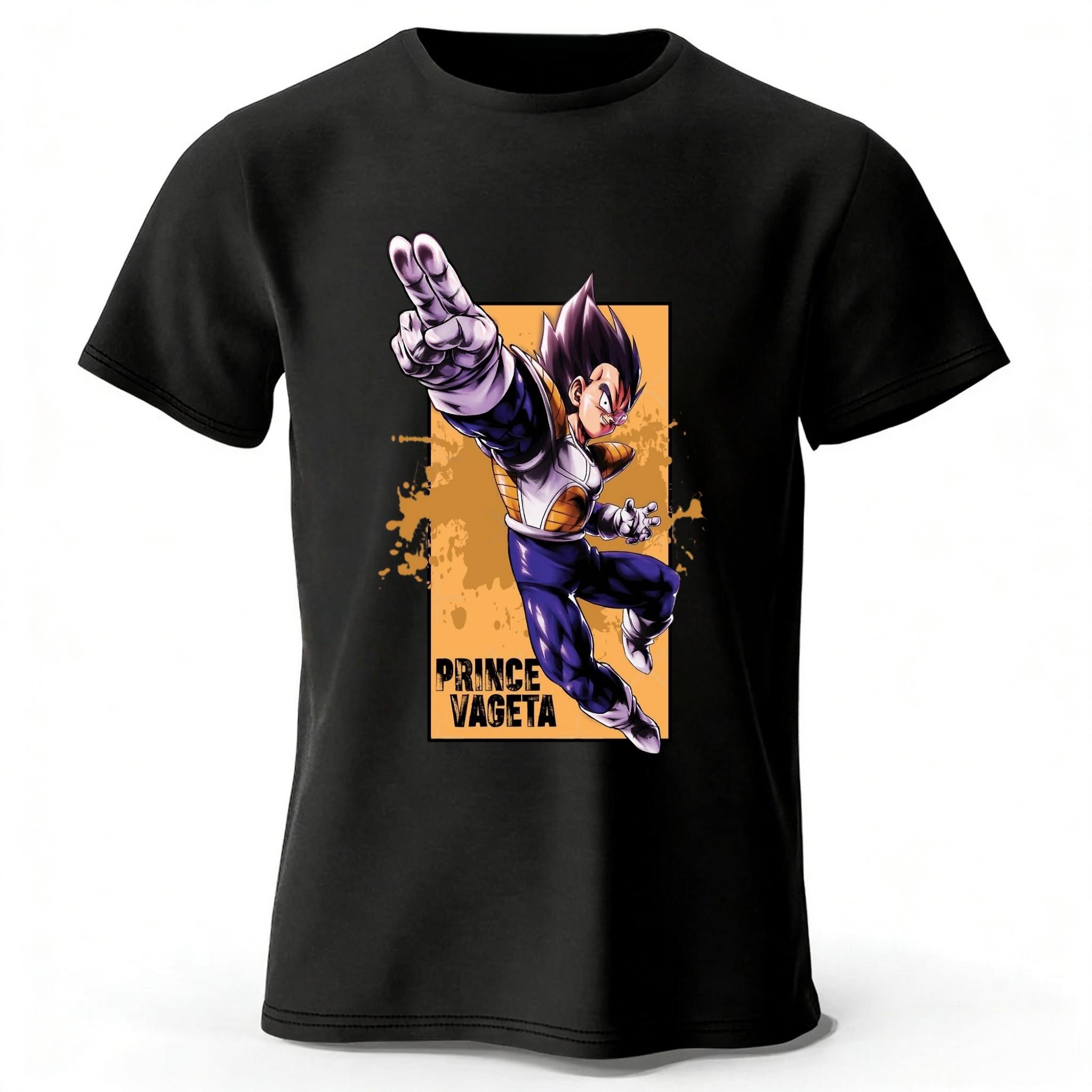 Dragon Ball Z Vegeta Anime Printed Pure Cotton T-shirt Men Daily Casual Versatile Comfortable Plus Size Short Sleeved T-shirt XXXL чорний
Dragon Ball Z Vegeta Anime Printed Pure Cotton T-shirt Men Daily Casual Versatile Comfortable Plus Size Short Sleeved T-shirt XXXL чорний