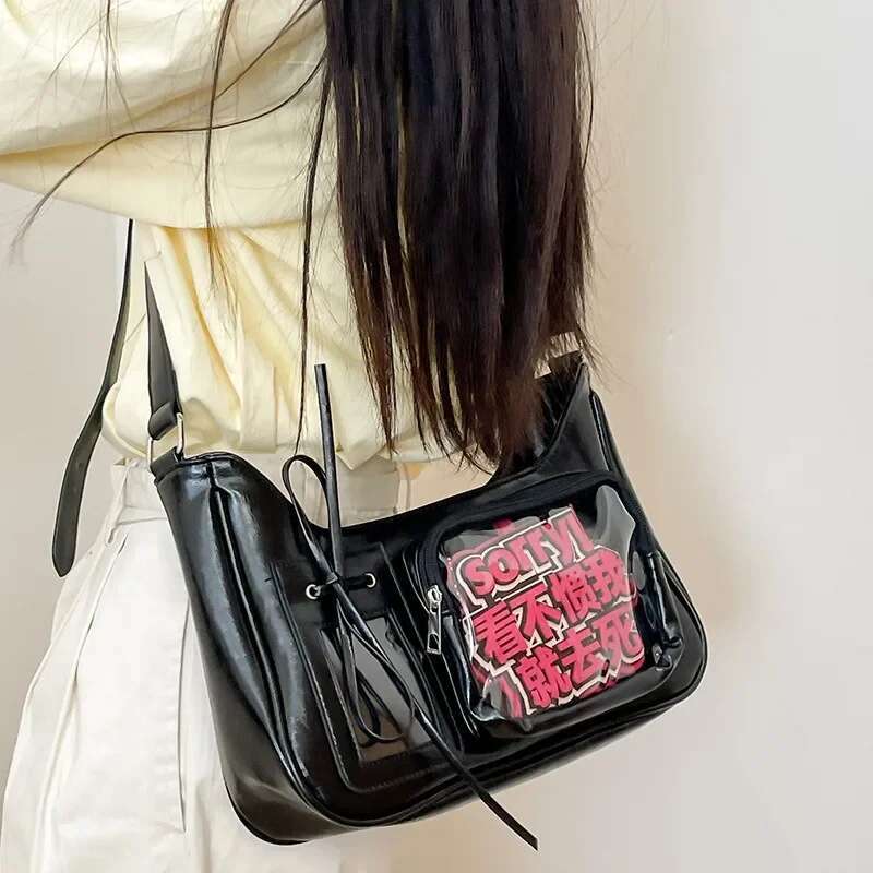 New Y2K Cute Ita Backpack Comic Exhibition Crossbody Bag Lolita Girl Transparent Cosplay Shoulder Bag DIY Badge Display Handbags
New Y2K Cute Ita Backpack Comic Exhibition Crossbody Bag Lolita Girl Transparent Cosplay Shoulder Bag DIY Badge Display Handbags