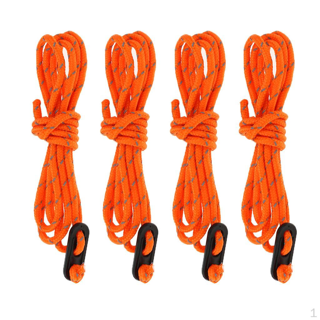 4pcs 4mm Reflective Guyline Rope & Tensioners Camping Tent Awning Accessory 4pcsx4m Orange A
4pcs 4mm Reflective Guyline Rope & Tensioners Camping Tent Awning Accessory 4pcsx4m Orange A