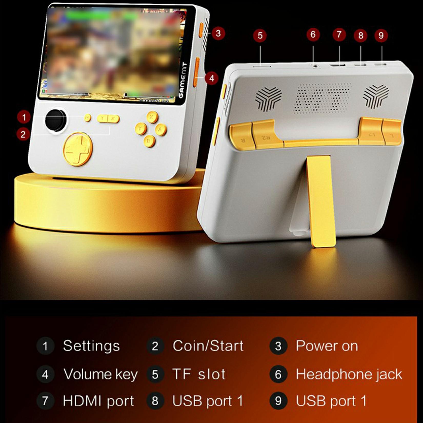 E5 5.0-inch Retro Handheld Game Console Mini Arcade Game Machine Support HD TV Connection,No Memory Card Yellow
E5 5.0-inch Retro Handheld Game Console Mini Arcade Game Machine Support HD TV Connection,No Memory Card Yellow