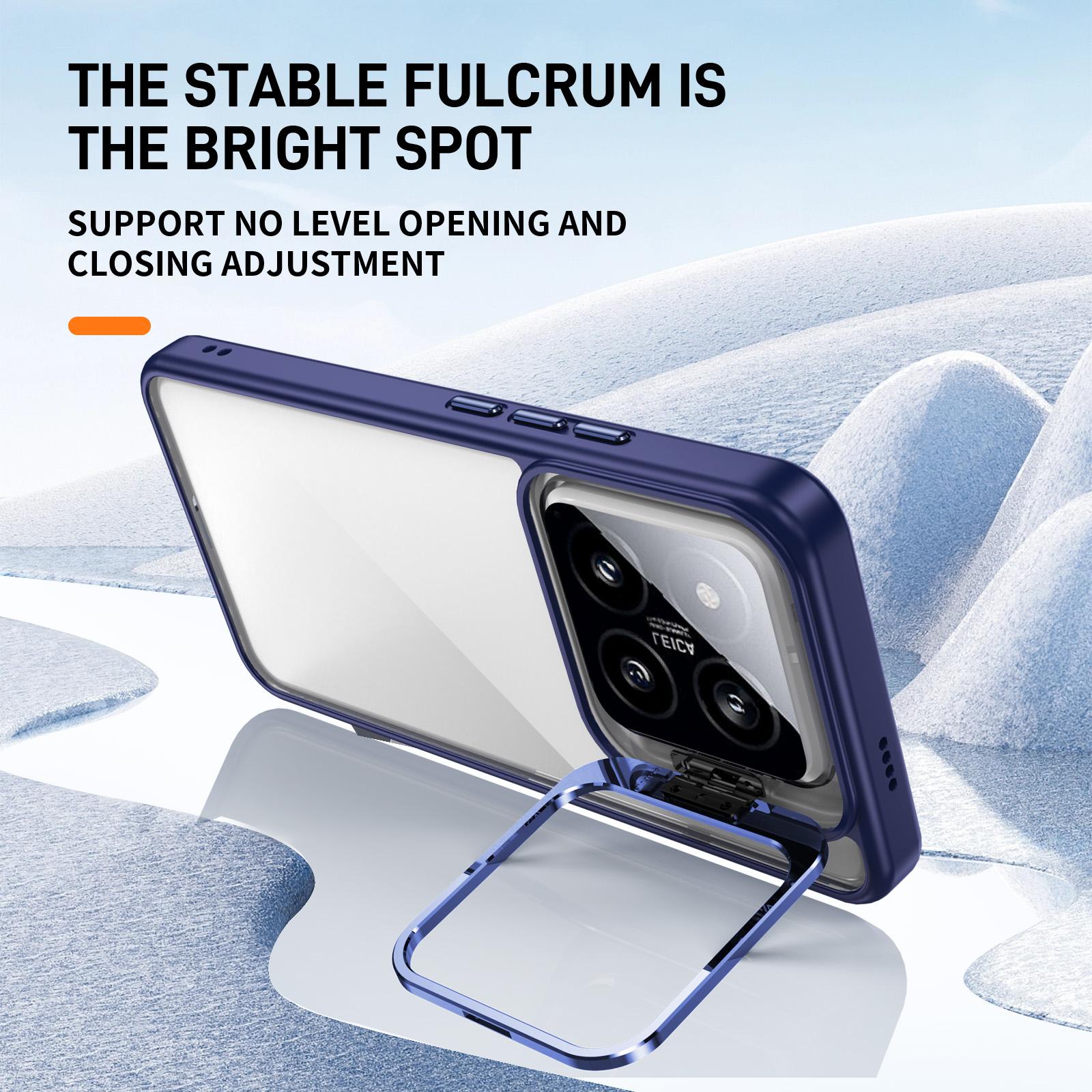 For Xiaomi 14 Pro Case Lens Frame Kickstand TPU+Acrylic Protective Phone Cover Sapphire
For Xiaomi 14 Pro Case Lens Frame Kickstand TPU+Acrylic Protective Phone Cover Sapphire