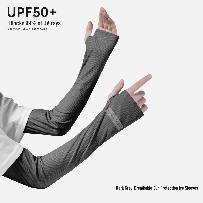Ice Silk Arm Sleeves: Lightweight, Loose Fit, Sun Protection for Cycling and Driving темно-серого
Ice Silk Arm Sleeves: Lightweight, Loose Fit, Sun Protection for Cycling and Driving темно-серого