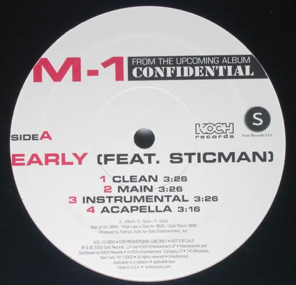 12inch Record M1 - Early / Comrade s Call KOC125859 Koch Entertainm 2006 US Rap & Hip-Hop/R&B Used
12inch Record M1 - Early / Comrade s Call KOC125859 Koch Entertainm 2006 US Rap & Hip-Hop/R&B Used