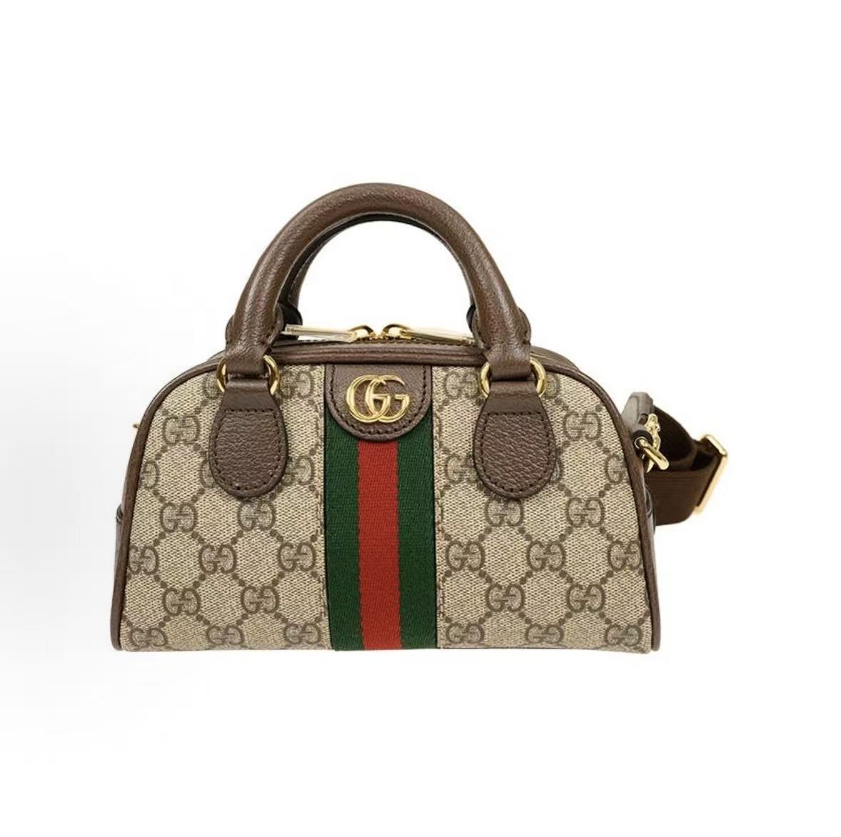 Gucci Ophidia Винтажна Сумка-Боулінг з Логотипом Double G та Старим Квітковим Принтом, Повністю Принтована, Зі Знімним Плечовим Ремінцем, З Канви та Шкіри Basic+Dust Bag коричневий
Gucci Ophidia Винтажна Сумка-Боулінг з Логотипом Double G та Старим Квітковим Принтом, Повністю Принтована, Зі Знімним Плечовим Ремінцем, З Канви та Шкіри Basic+Dust Bag коричневий