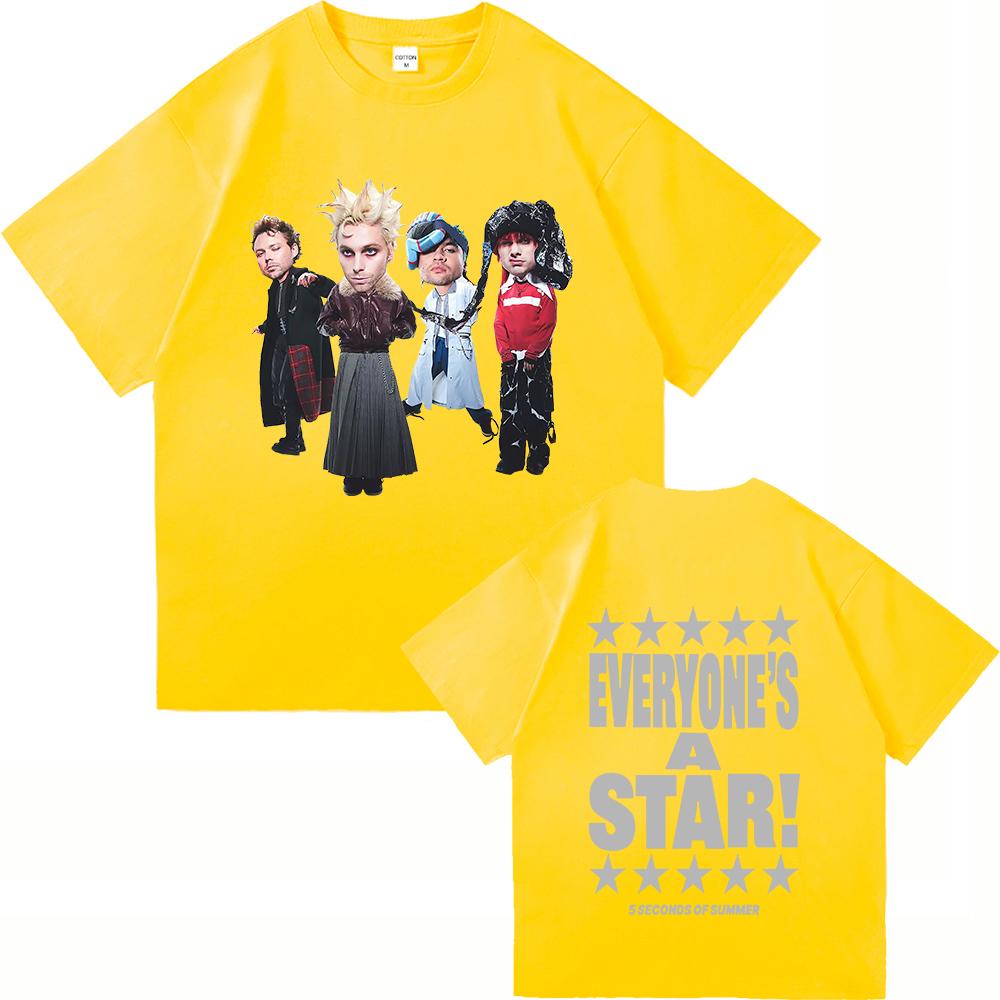 5 Seconds of Summer Футболка Everyones A Star Мода 2025 Альбом ЧоловікиЖінки Одяг Харадзюку Високоякісні Топи Бавовняні Футболки XL
5 Seconds of Summer Футболка Everyones A Star Мода 2025 Альбом ЧоловікиЖінки Одяг Харадзюку Високоякісні Топи Бавовняні Футболки XL