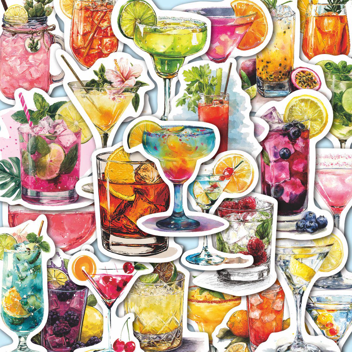 50pcs Cartoon Drink Stickers: Creative, Fresh, Waterproof Beverage Decals for Journals and Decoration No
50pcs Cartoon Drink Stickers: Creative, Fresh, Waterproof Beverage Decals for Journals and Decoration No
