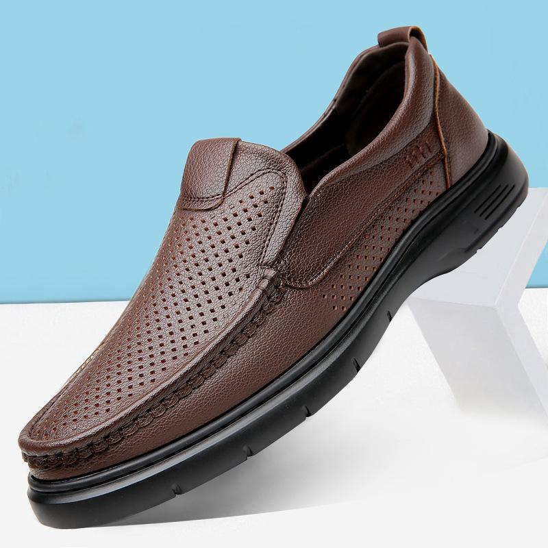 Summer new men s business casual leather shoes men s soft leather soft sole hollow breathable leather sandals men 44 коричневий
Summer new men s business casual leather shoes men s soft leather soft sole hollow breathable leather sandals men 44 коричневий