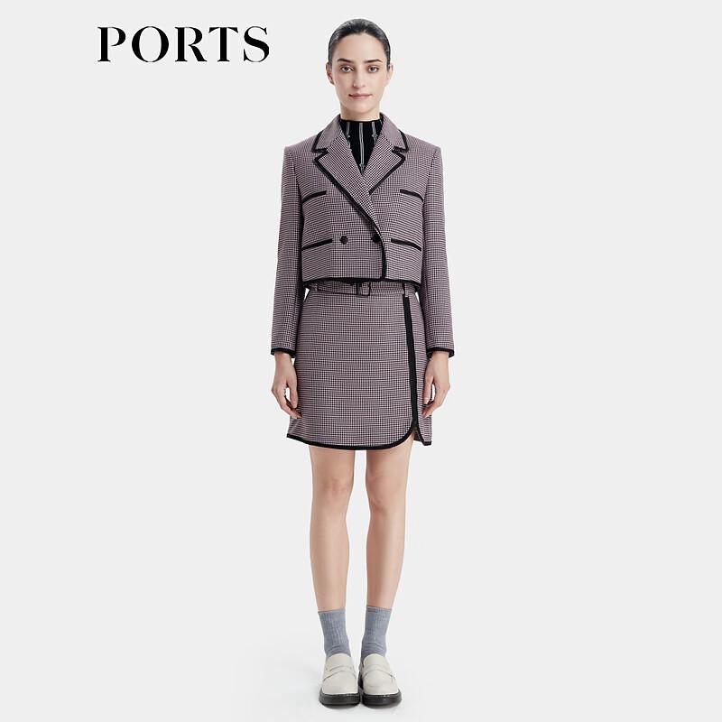 PORTS Rose Pink Houndstooth Short Jacket XS/2
PORTS Rose Pink Houndstooth Short Jacket XS/2