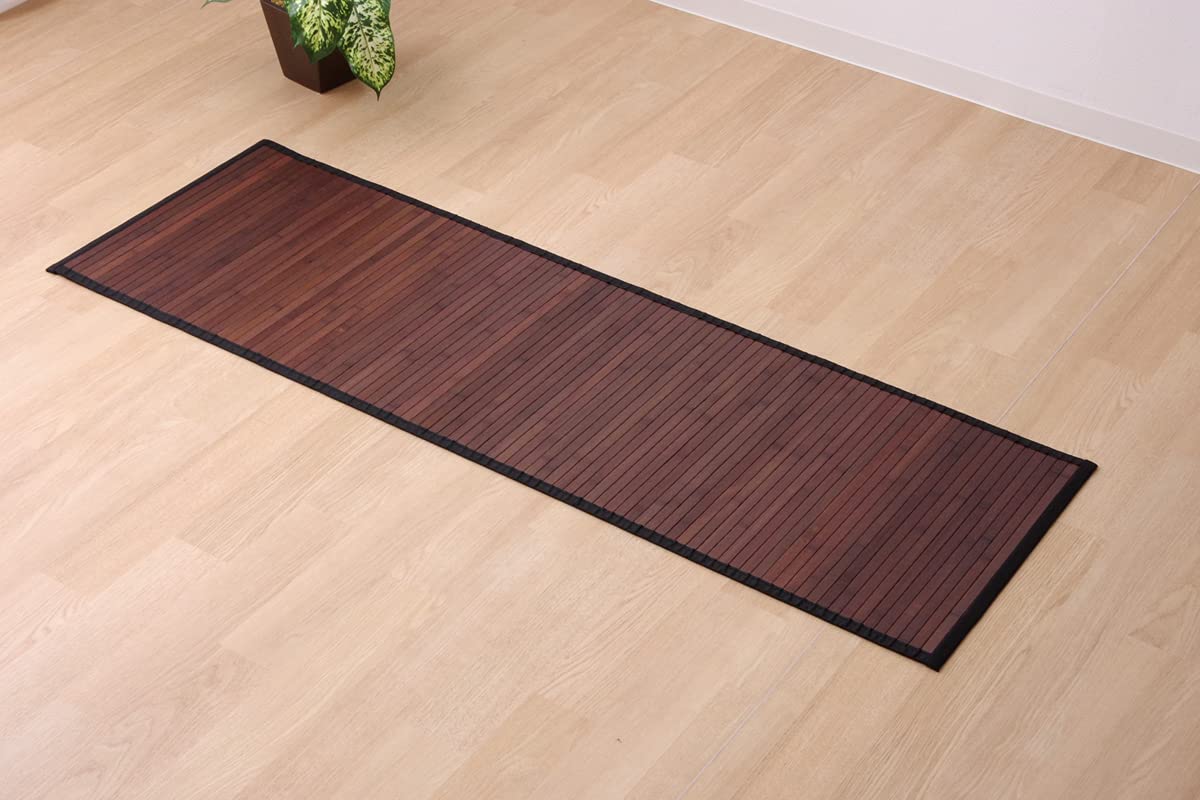 Ikehiko Bamboo Mat Bamboo Carpet Plain Bamboo Core Universe Dark Brown 50 x 200cm Cool Threadless Type Approx. #5302510
Ikehiko Bamboo Mat Bamboo Carpet Plain Bamboo Core Universe Dark Brown 50 x 200cm Cool Threadless Type Approx. #5302510