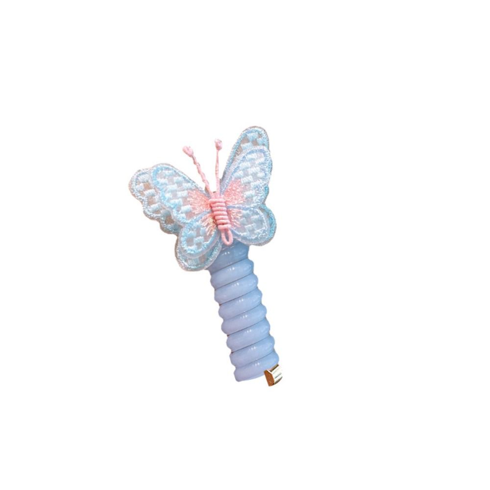 Embroidered Telephone Line Hair Rope Straight Butterfly Ponytail Holder Butterfly Hair Ring Daily
Embroidered Telephone Line Hair Rope Straight Butterfly Ponytail Holder Butterfly Hair Ring Daily