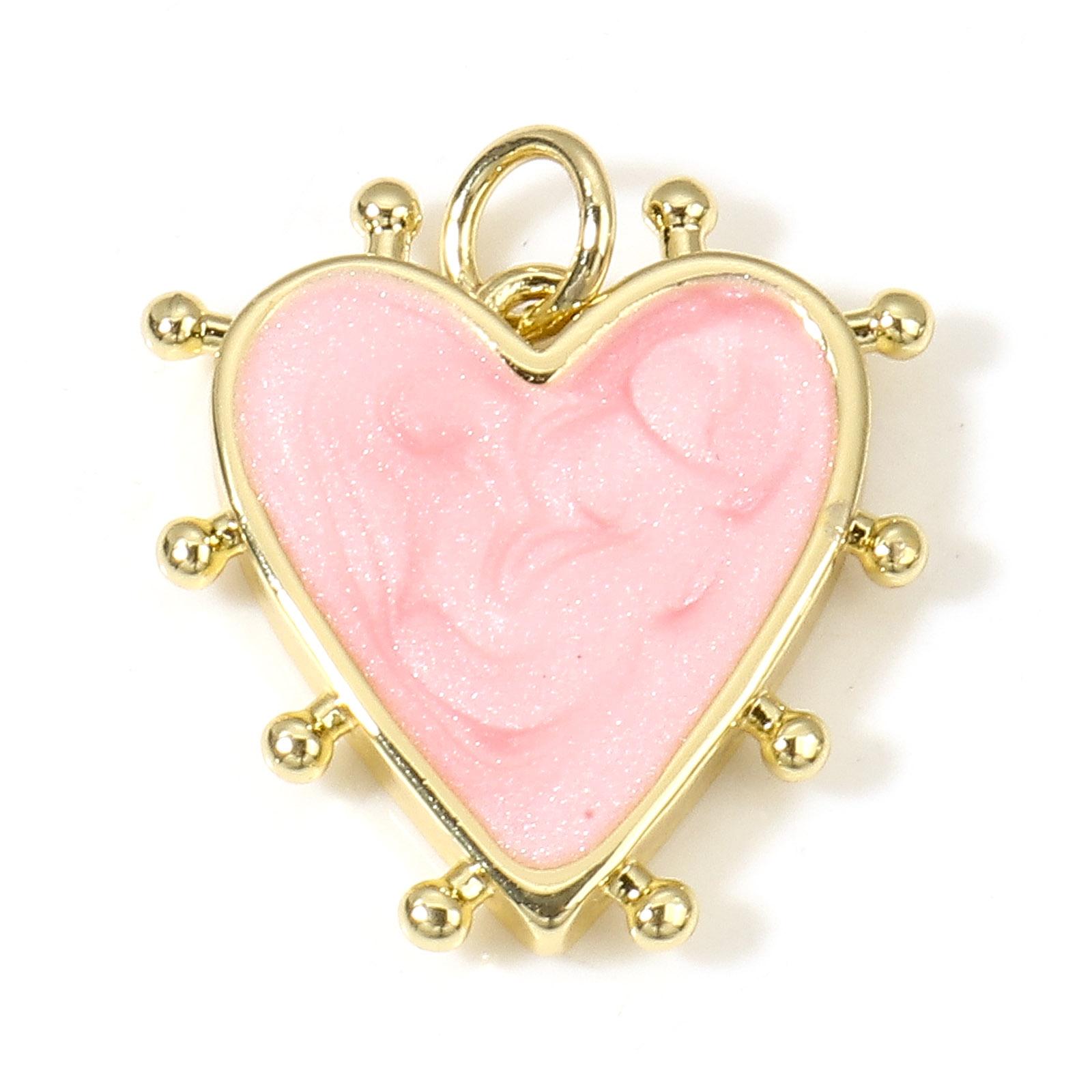 Copper Valentine s Day Charms Gold Color Multicolor Pearlized Heart Enamel Pendants For DIY Jewelry Making 19mm x 18mm, 1 Piece розовый
Copper Valentine s Day Charms Gold Color Multicolor Pearlized Heart Enamel Pendants For DIY Jewelry Making 19mm x 18mm, 1 Piece розовый