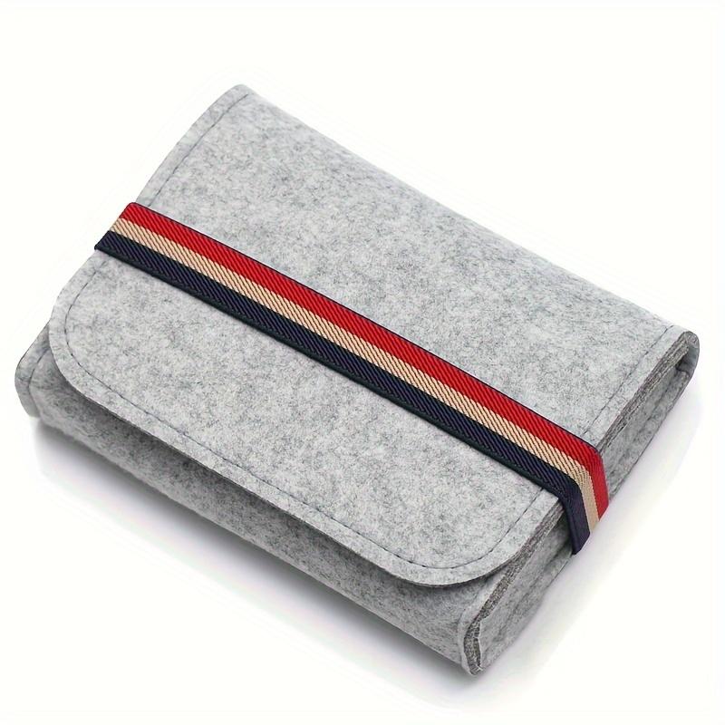 Felt Digital Storage Pouch, 1pc Durable Thickened Electronics Organizer, Shockproof Protective Case for Power Adapter, with Classic Stripe Design серый
Felt Digital Storage Pouch, 1pc Durable Thickened Electronics Organizer, Shockproof Protective Case for Power Adapter, with Classic Stripe Design серый