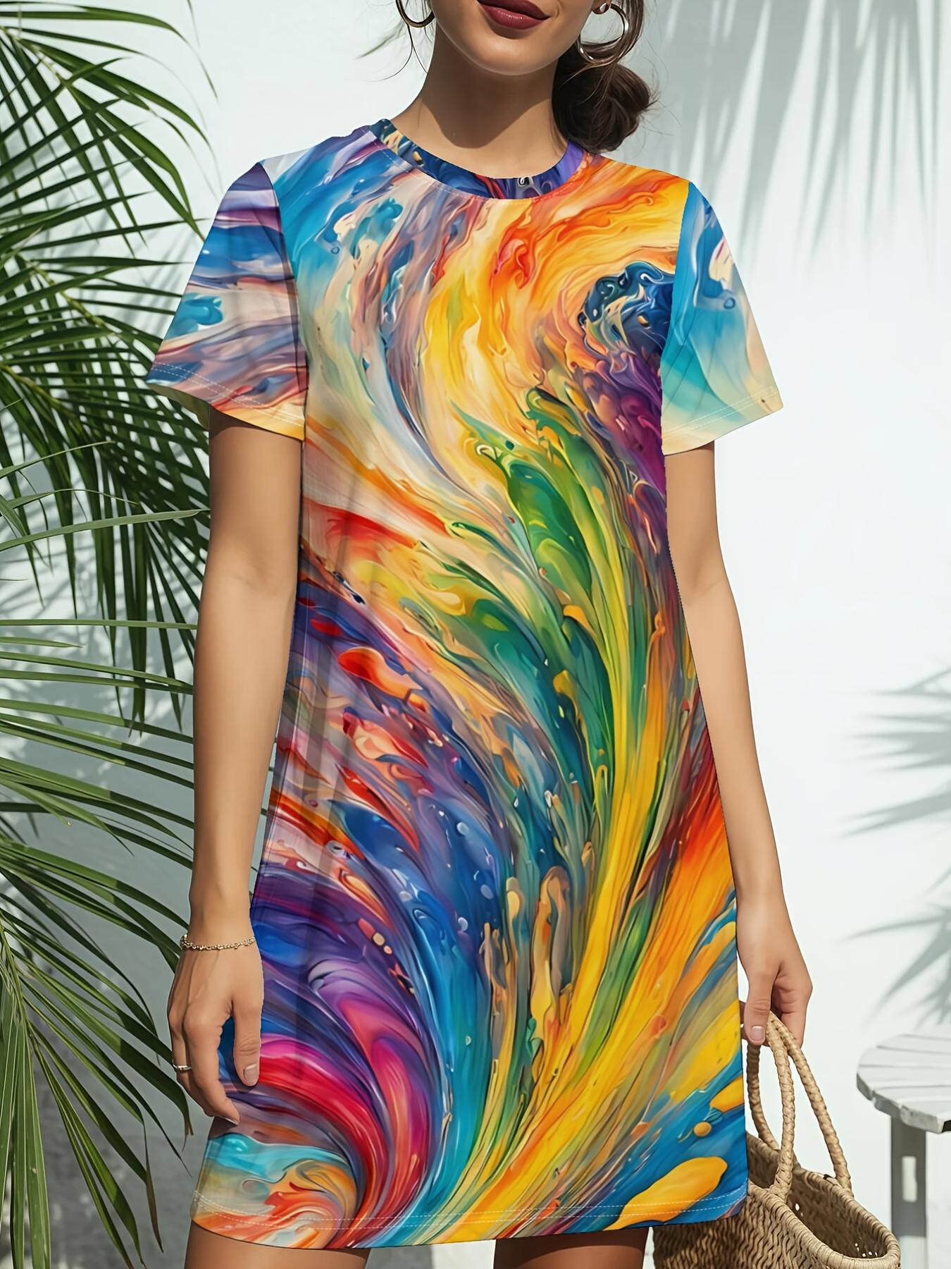 Women s New Crew Neck Short Sleeve T-Shirt Dress. American Trend Digital Print. Casual ; Versatile for Spring and Summer. Elegant ; Chic Women s Dre 4XL дубильная кора
Women s New Crew Neck Short Sleeve T-Shirt Dress. American Trend Digital Print. Casual ; Versatile for Spring and Summer. Elegant ; Chic Women s Dre 4XL дубильная кора