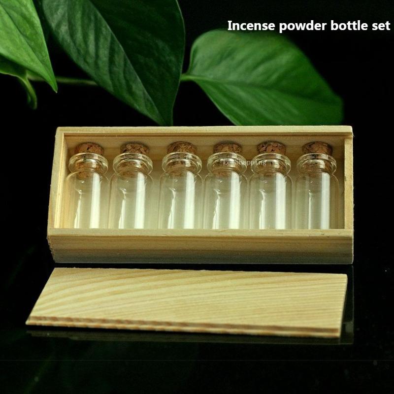Incense Powder Bottle Set High Transparency Glass Bottle Cork Stopper Wooden Box Repackage and Store Incense Powder Products bottle set
Incense Powder Bottle Set High Transparency Glass Bottle Cork Stopper Wooden Box Repackage and Store Incense Powder Products bottle set
