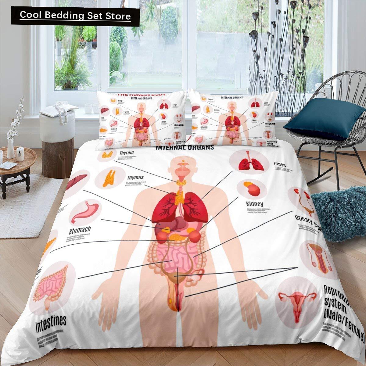 Comforter Human Anatomy King Queen Body Structure Organ Bedding Set Medical Education Cell Biology Soft Polyester Comforter (quilt)-EU Single(135*200cm)3pcs
Comforter Human Anatomy King Queen Body Structure Organ Bedding Set Medical Education Cell Biology Soft Polyester Comforter (quilt)-EU Single(135*200cm)3pcs