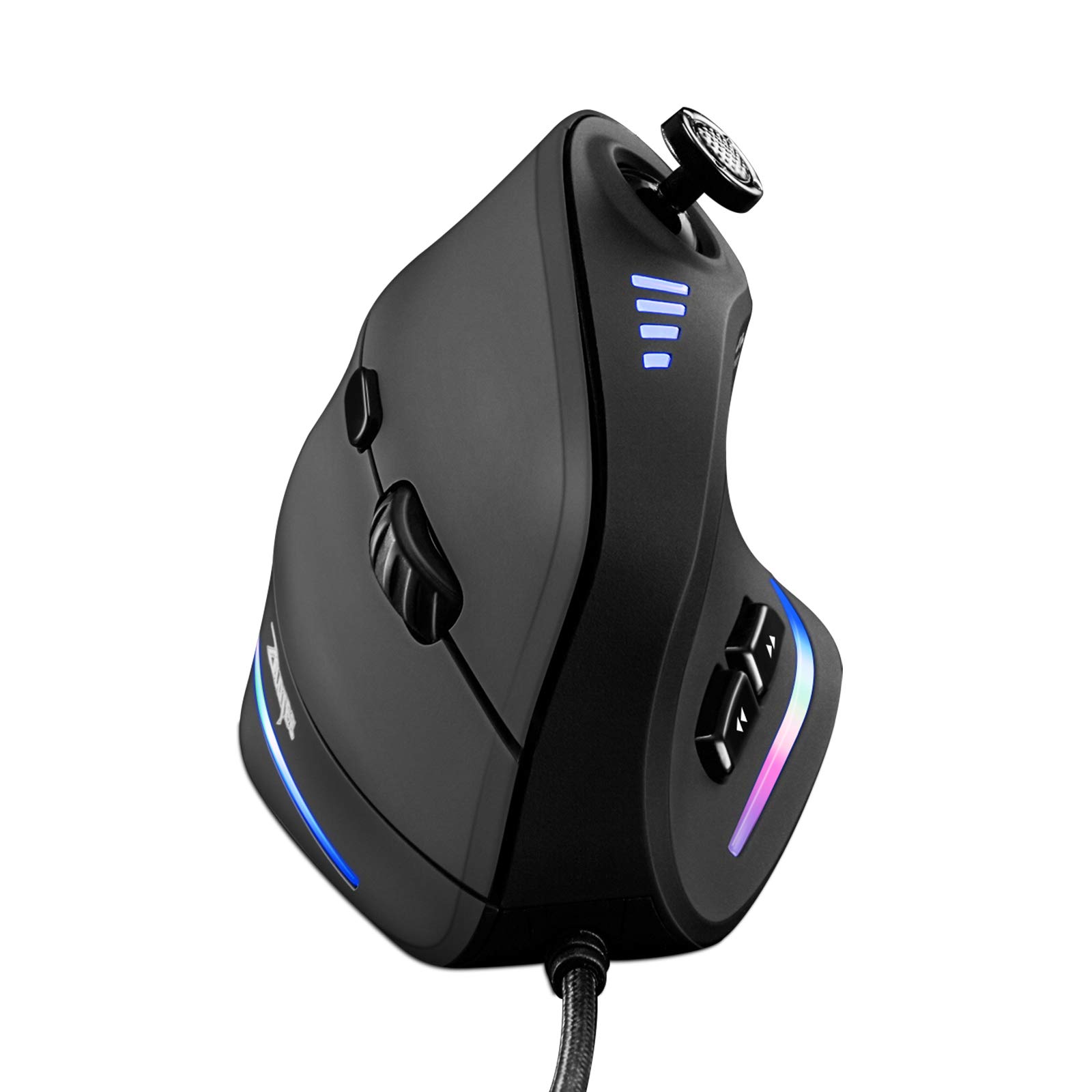 TRELC Gaming Mouse with 5D Rocker Ergonomic Mouse Programmable Buttons Vertical Gaming Mouse Wired for 10000DPI/11 PC/Laptop/E-Sports/Gamer (Black) чорний
TRELC Gaming Mouse with 5D Rocker Ergonomic Mouse Programmable Buttons Vertical Gaming Mouse Wired for 10000DPI/11 PC/Laptop/E-Sports/Gamer (Black) чорний