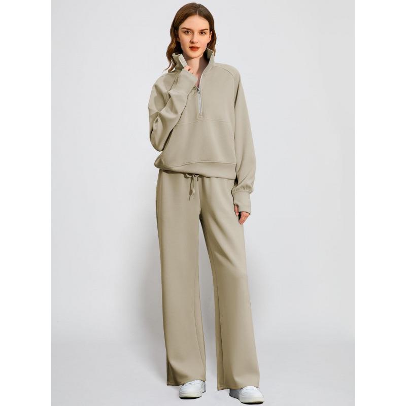 Women s Two-Piece Set: Zipper Sweatshirt & Wide-Leg Sweatpants Casual Outfit 5XL світлого кольору хакі
Women s Two-Piece Set: Zipper Sweatshirt & Wide-Leg Sweatpants Casual Outfit 5XL світлого кольору хакі