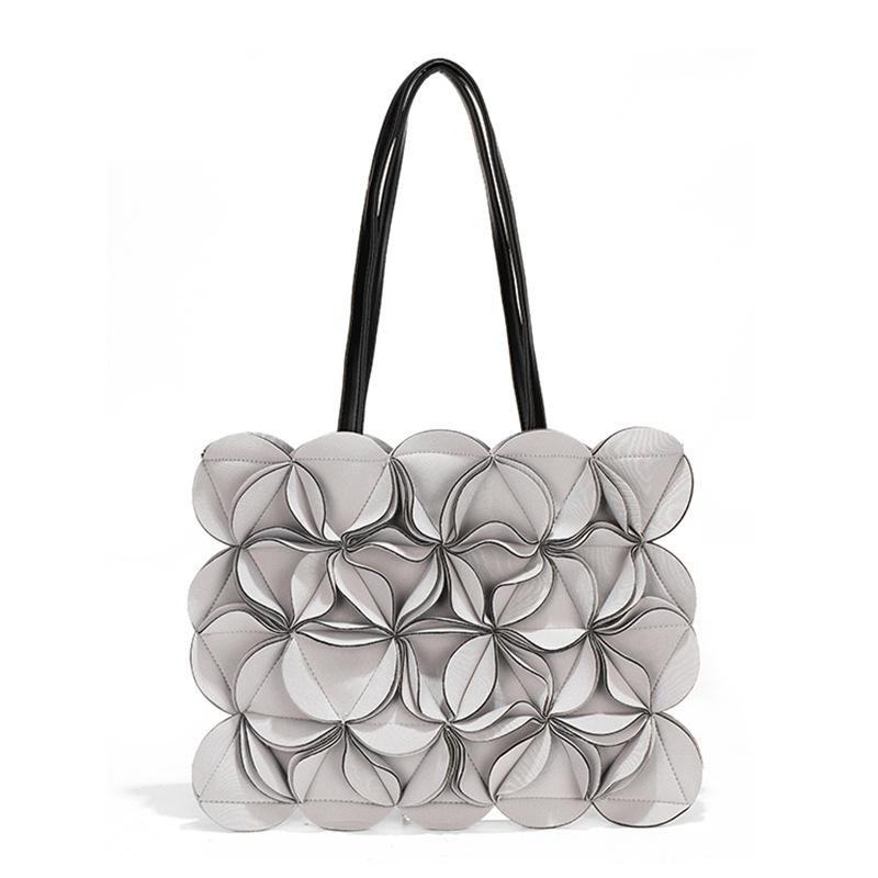 Unique Three-dimensional Flower Hand-held Tote Bag Shoulder Bag, Fashionable and Trendy Hand-held Large Capacity Women s Bag сірий колір
Unique Three-dimensional Flower Hand-held Tote Bag Shoulder Bag, Fashionable and Trendy Hand-held Large Capacity Women s Bag сірий колір