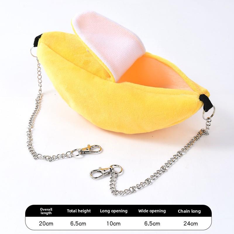 Small Pet Banana Hamster, Sloth, Squirrel - Sleeping Nest for Winter Warmth and Comfort, Made of Soft Cotton, Hanging-style Sleeping Nest
Small Pet Banana Hamster, Sloth, Squirrel - Sleeping Nest for Winter Warmth and Comfort, Made of Soft Cotton, Hanging-style Sleeping Nest