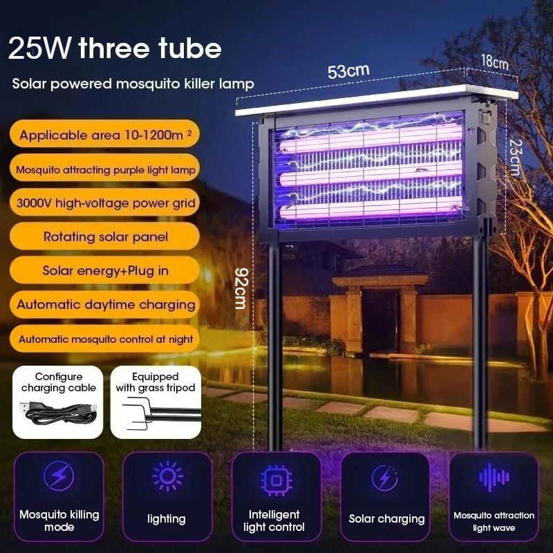 JOYINLED Solar Mosquito Killer Lamp 15/20/40W Courtryard Garden Insect Trap Bug Zapper Outdoor Fly Repellent Fly Killing Lamp
JOYINLED Solar Mosquito Killer Lamp 15/20/40W Courtryard Garden Insect Trap Bug Zapper Outdoor Fly Repellent Fly Killing Lamp