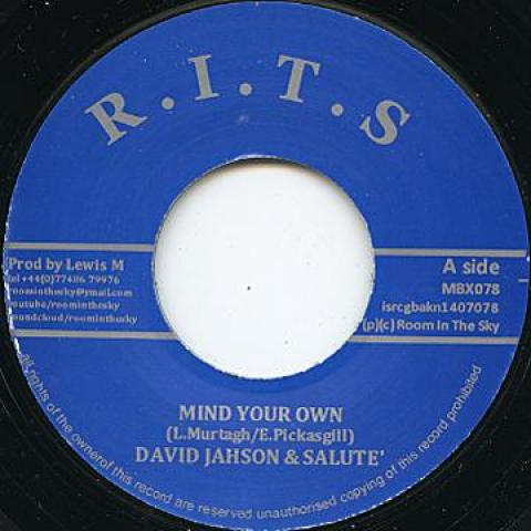 7inch Record DAVID JAHSON, SALUTE - Mind Your Own MBX078 Room In The Sky 2014 UK Reggae, Ska & Dub
7inch Record DAVID JAHSON, SALUTE - Mind Your Own MBX078 Room In The Sky 2014 UK Reggae, Ska & Dub