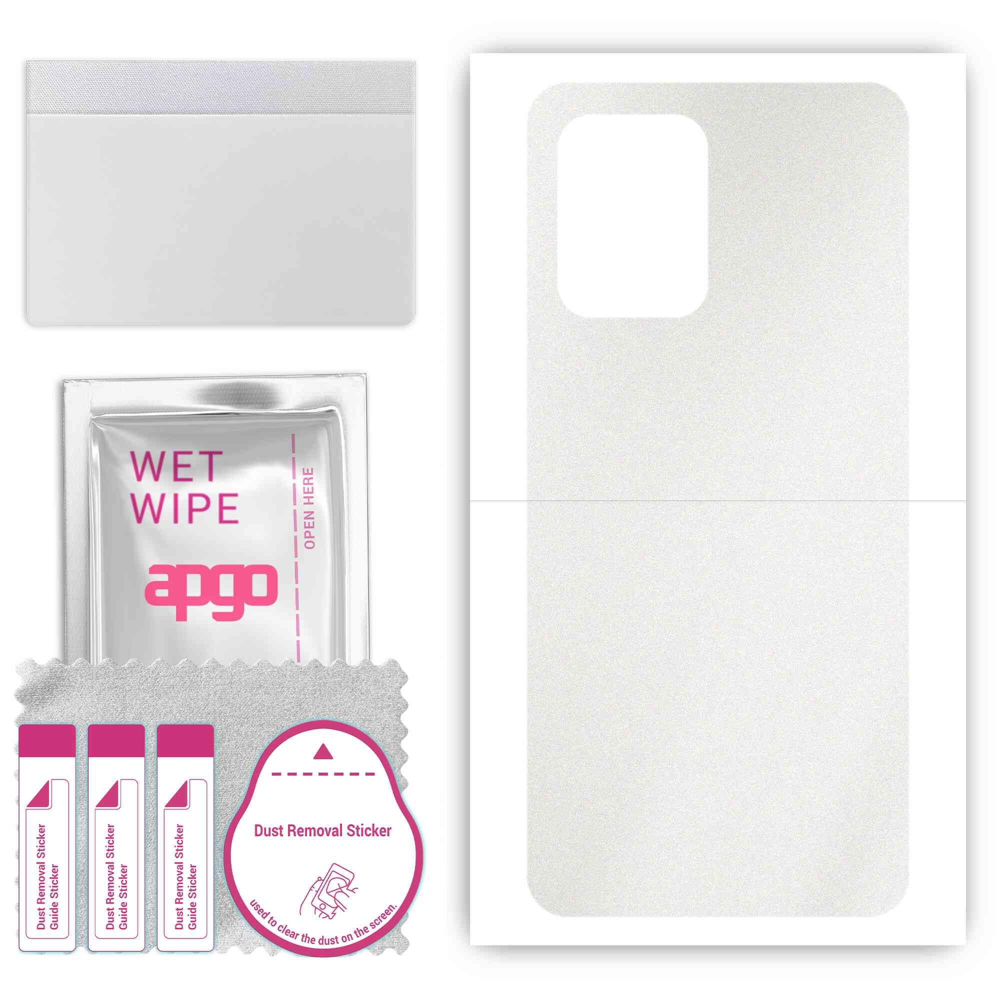 apgo Protective Skin Sticker for the back compatible with Motorola Moto G73, Wrap Film, Foil, Vinyl - Pattern Matte Transparent
apgo Protective Skin Sticker for the back compatible with Motorola Moto G73, Wrap Film, Foil, Vinyl - Pattern Matte Transparent