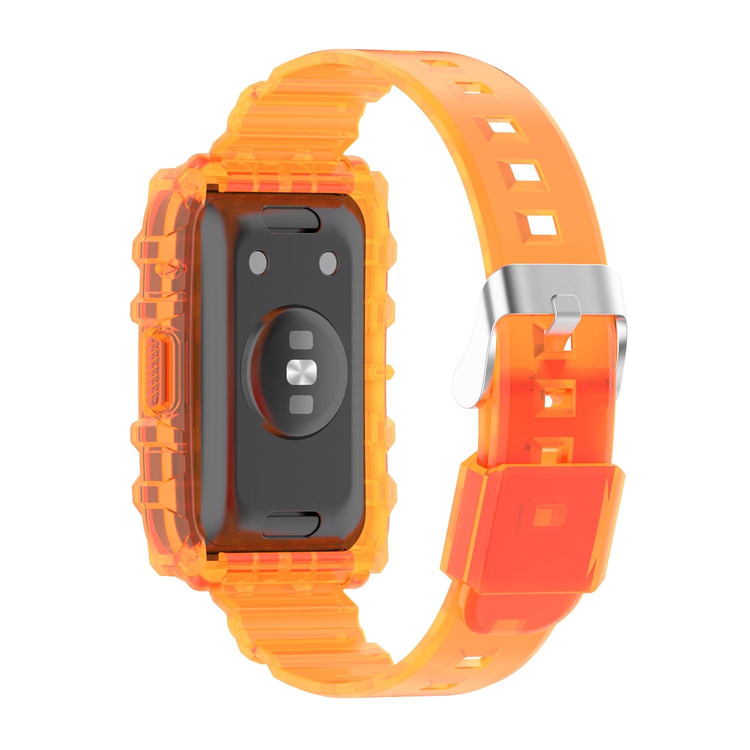 Transparent TPU Integrated Smart Watch Band Wrist Strap Frame for Huawei Watch Fit/Fit 2/Fit New,One Size Orange
Transparent TPU Integrated Smart Watch Band Wrist Strap Frame for Huawei Watch Fit/Fit 2/Fit New,One Size Orange
