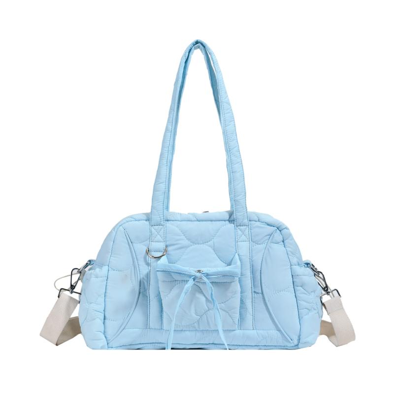 Korean Style Quilted Cute Bow Shoulder Bag Women Fashion Large Capacity Puffy Handbag Daily Casual Shopping Tote Bag небесно-голубой
Korean Style Quilted Cute Bow Shoulder Bag Women Fashion Large Capacity Puffy Handbag Daily Casual Shopping Tote Bag небесно-голубой