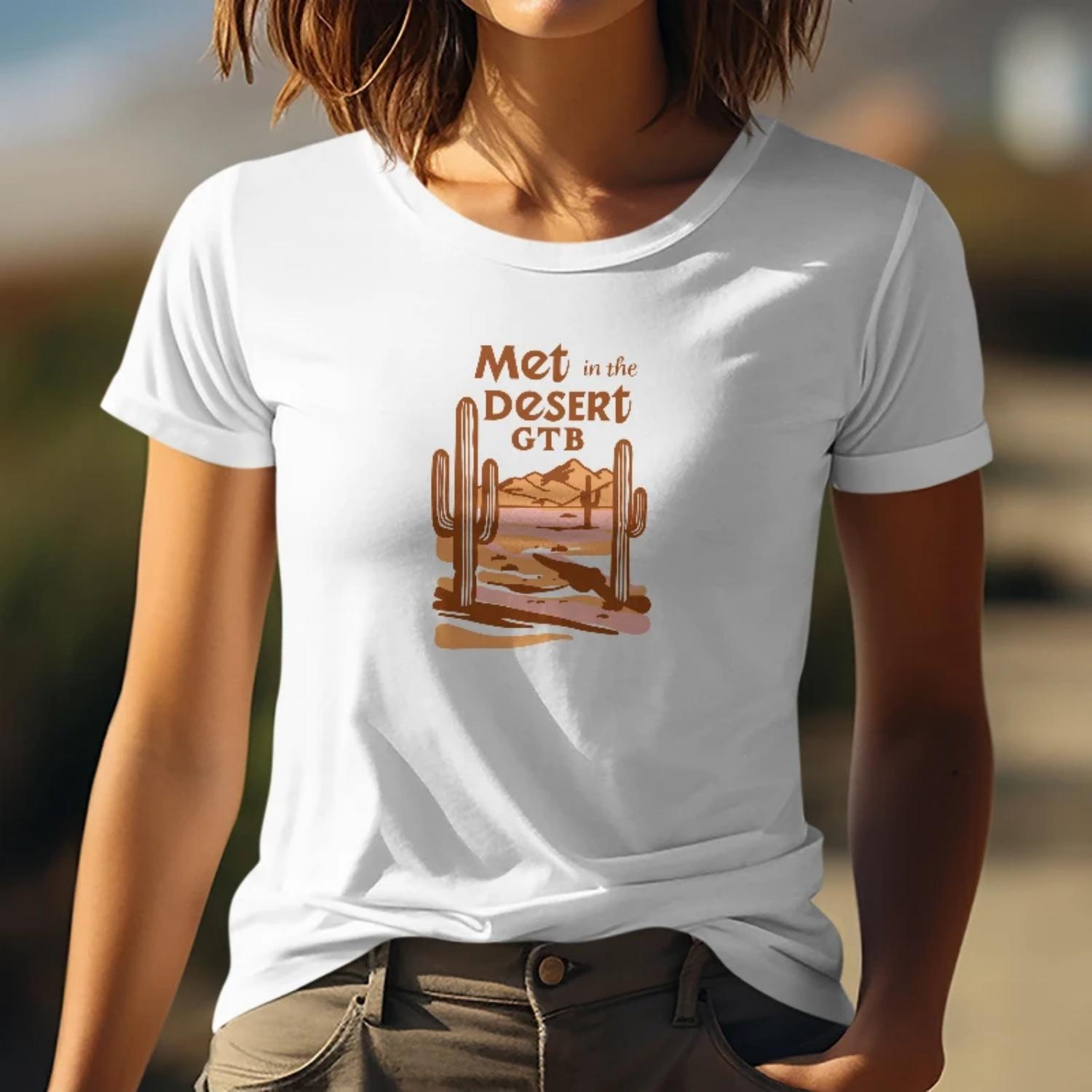 Women s Short Sleeve T-Shirt Met in the Desert GTB Cactus Landscape Print for Outdoor Outings with a Trendy Style XXXXXL білий
Women s Short Sleeve T-Shirt Met in the Desert GTB Cactus Landscape Print for Outdoor Outings with a Trendy Style XXXXXL білий