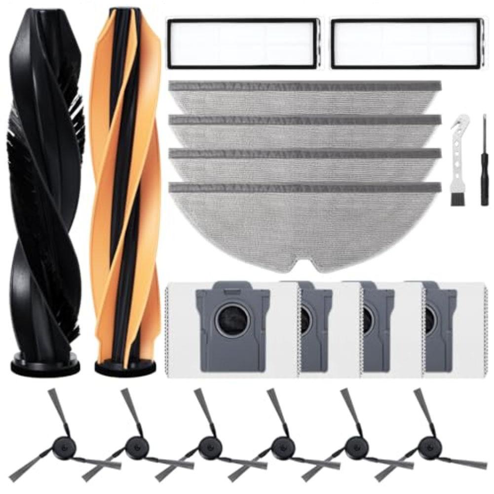 For DREAME D20 Plus Vacuum Cleaner Replacement Dual Roller Brush, Side Brush, Filter, Mop, Dust Bag, And Cleaning Tool Kit China Mainland
For DREAME D20 Plus Vacuum Cleaner Replacement Dual Roller Brush, Side Brush, Filter, Mop, Dust Bag, And Cleaning Tool Kit China Mainland