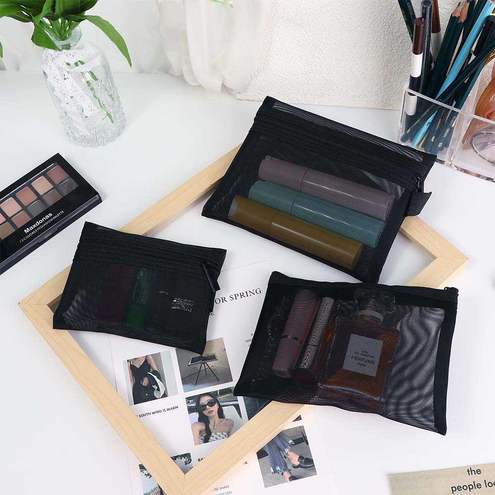 Large Capacity Travel Organizer Storage Toiletry Bag Mesh Cosmetic Bag Cosmetic Cases Makeup Bags S-Black BS
Large Capacity Travel Organizer Storage Toiletry Bag Mesh Cosmetic Bag Cosmetic Cases Makeup Bags S-Black BS
