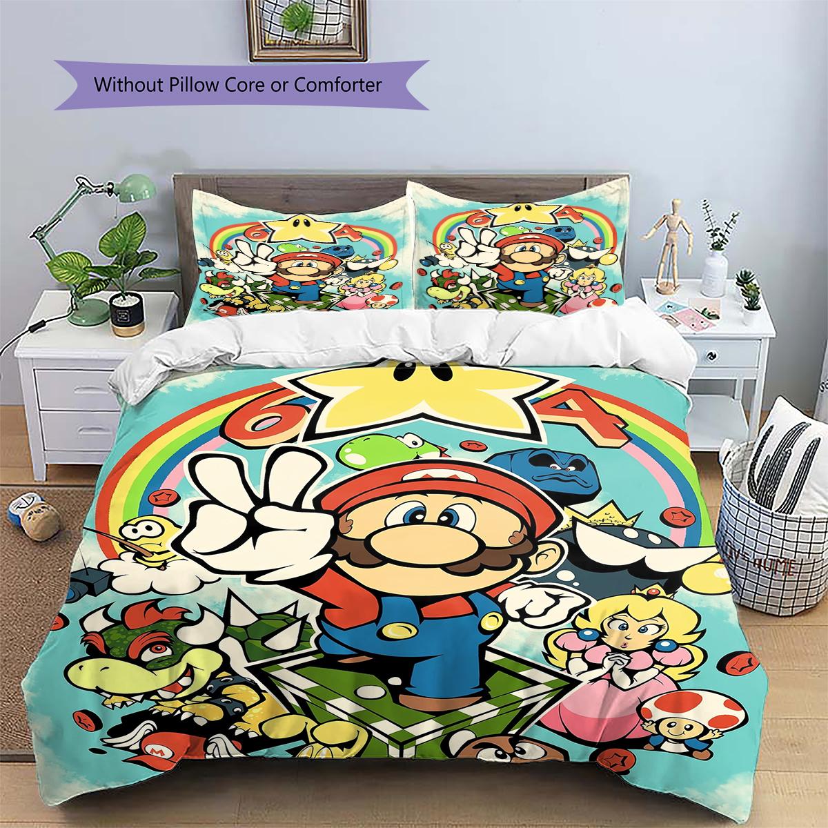 Mario Retro Comic Duvet Cover & Pillowcases, Mario Fan Bedroom Bedding, Perfect Gift.chl 135x200cm
Mario Retro Comic Duvet Cover & Pillowcases, Mario Fan Bedroom Bedding, Perfect Gift.chl 135x200cm