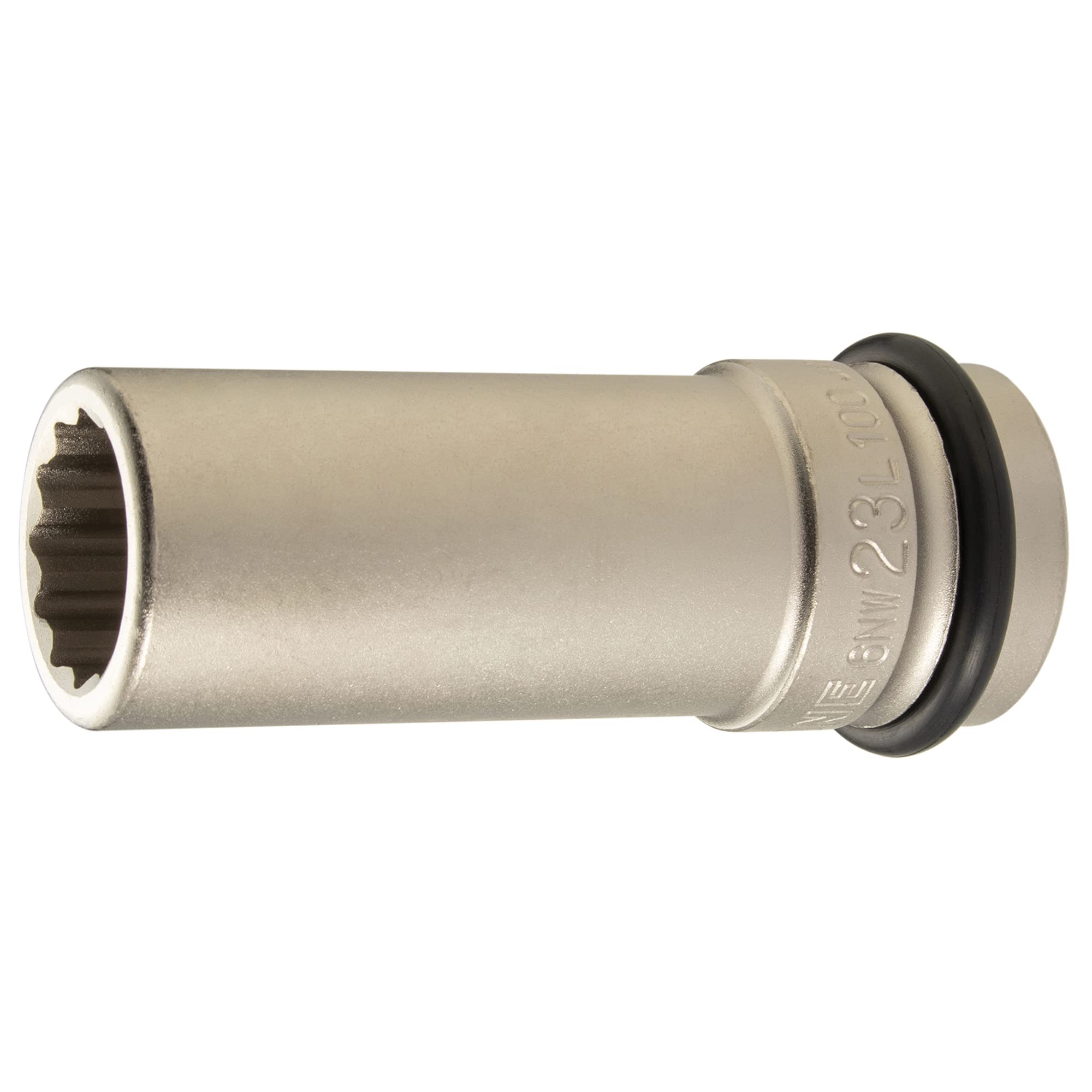 TONE Long socket for impact Drive angle Width across flats 23mm (12 squares) HP6NW-23L100 19.0mm (3/4 )
TONE Long socket for impact Drive angle Width across flats 23mm (12 squares) HP6NW-23L100 19.0mm (3/4 )