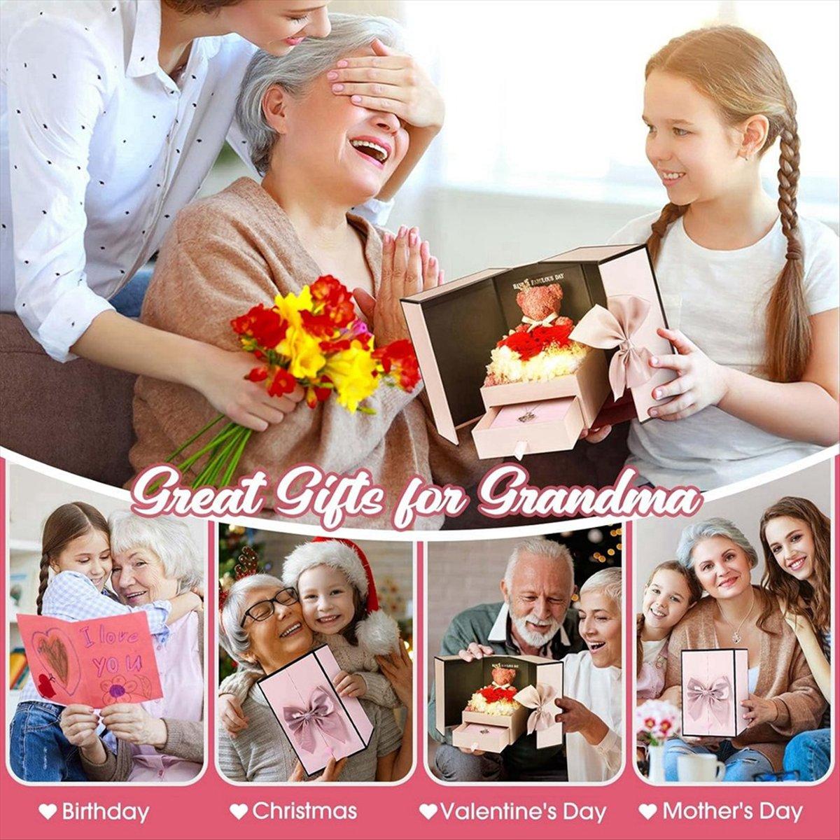 BHBL Rose Gift Box Double-Door Valentine S Day Flower Jewelry Box Bear Flower Gift Box, Light світло-фіолетового кольору
BHBL Rose Gift Box Double-Door Valentine S Day Flower Jewelry Box Bear Flower Gift Box, Light світло-фіолетового кольору