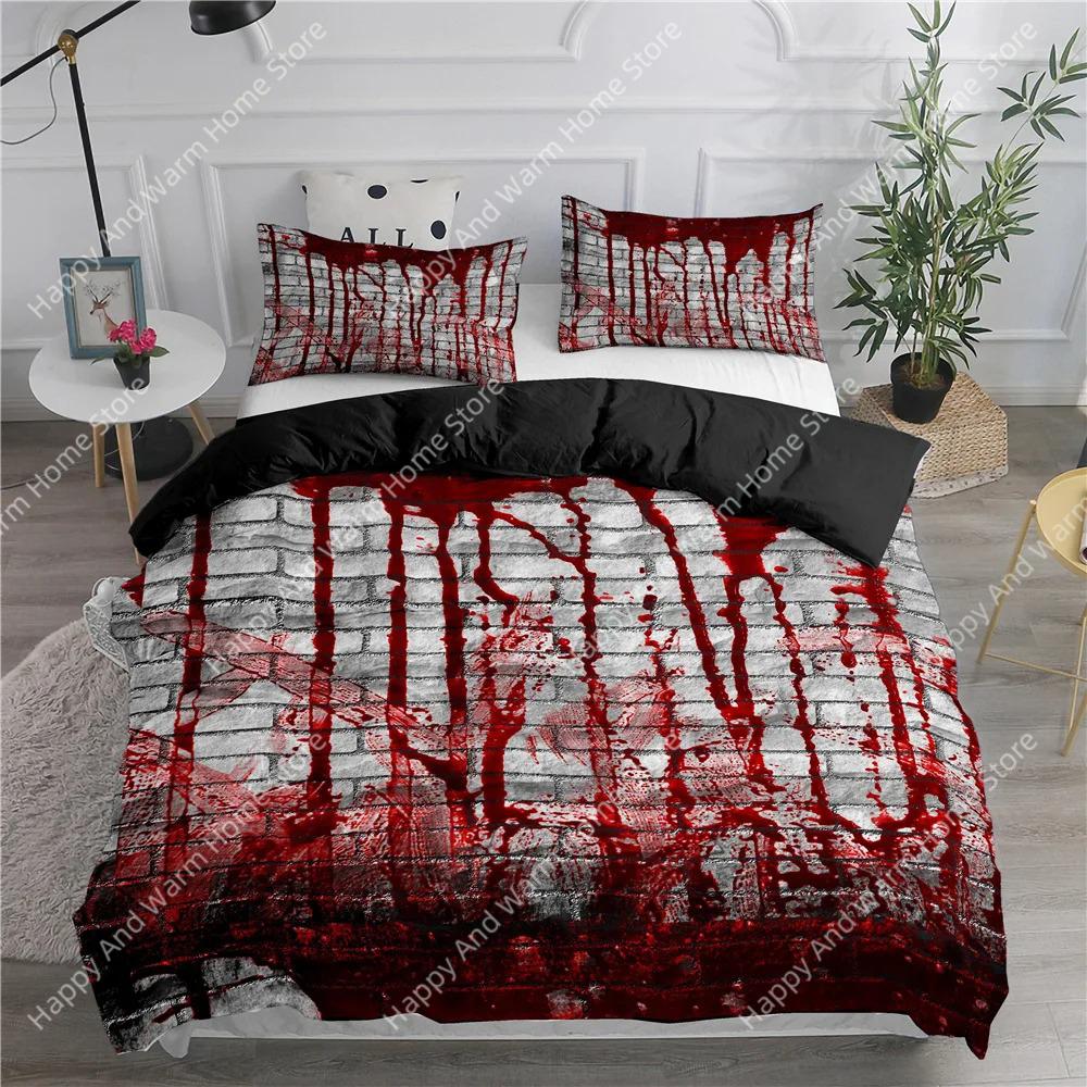 Halowen King Quen Soft Duvet Cover Hor Blod Hplus Beding Set For Tens Scary Red Blod Stains 2/3pcs Polyester Comfortable Quilt Cover 120*200cm Single
Halowen King Quen Soft Duvet Cover Hor Blod Hplus Beding Set For Tens Scary Red Blod Stains 2/3pcs Polyester Comfortable Quilt Cover 120*200cm Single