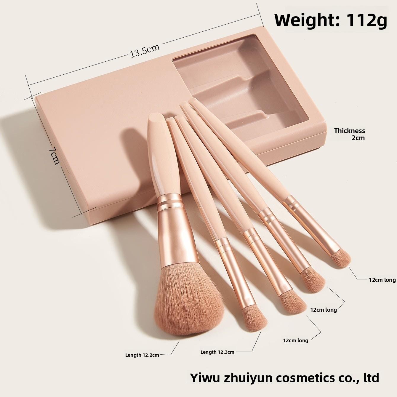 5 Piece Mirror Makeup Brush Set with Soft Bristles Concealer Powder Brushes 5 pcs бежевий
5 Piece Mirror Makeup Brush Set with Soft Bristles Concealer Powder Brushes 5 pcs бежевий