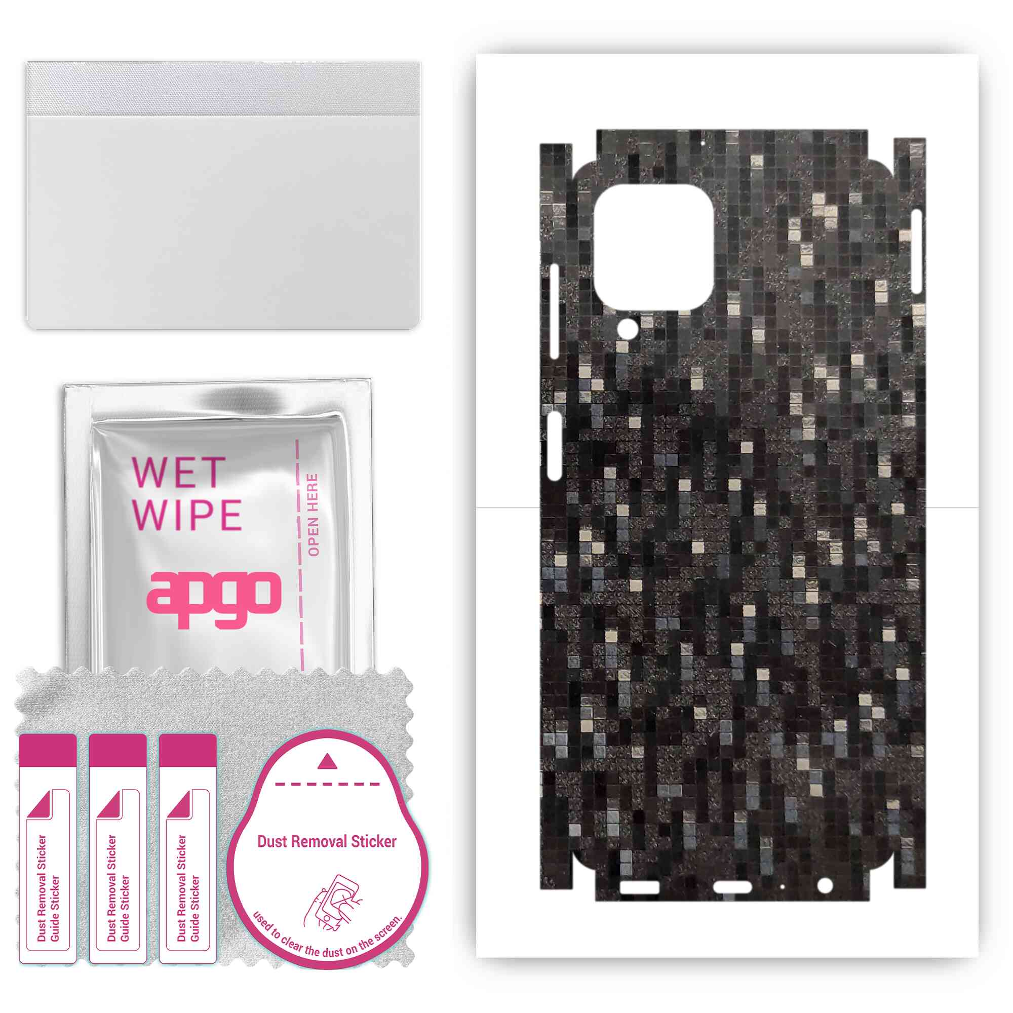 apgo Захисна наклейка Skin для задньої та бокової сторони, сумісна з Samsung Galaxy A22, плівка, фольга, вініл – малюнок чорного пікселя
apgo Захисна наклейка Skin для задньої та бокової сторони, сумісна з Samsung Galaxy A22, плівка, фольга, вініл – малюнок чорного пікселя