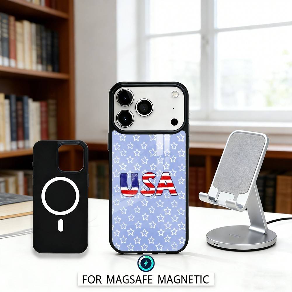 A-America USA Flag Phone Case Magnetic For iPhone17 16 15 14 13 12 Pro Max For Magsafe Wireless Charging Cover iPhone13
A-America USA Flag Phone Case Magnetic For iPhone17 16 15 14 13 12 Pro Max For Magsafe Wireless Charging Cover iPhone13