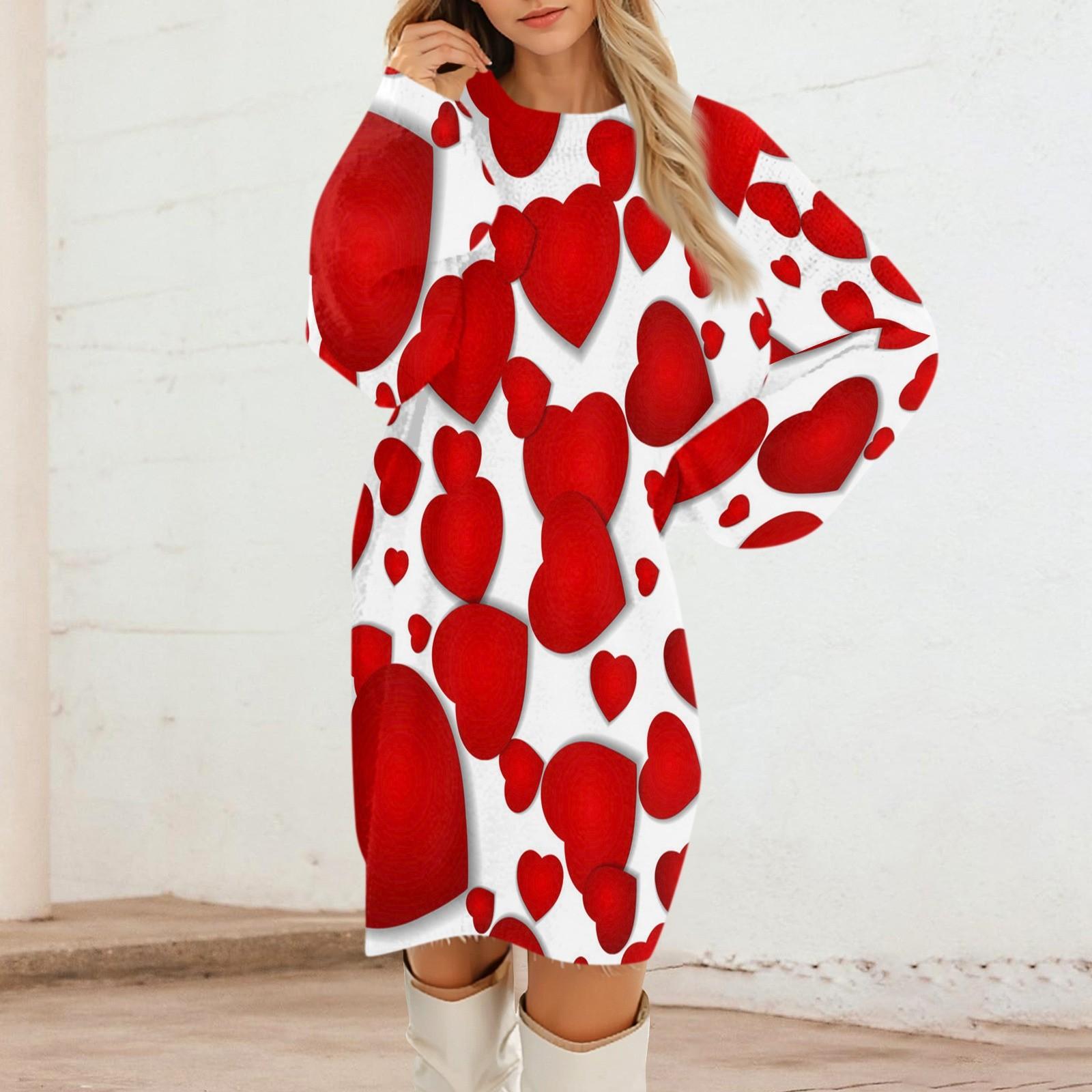 Женские повседневные платья с круглым вырезом и длинным рукавом на День святого Валентина из плюша в градиентную клетку L
Женские повседневные платья с круглым вырезом и длинным рукавом на День святого Валентина из плюша в градиентную клетку L