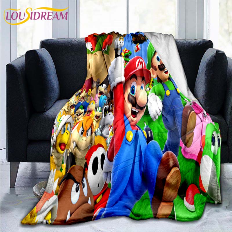 Mario Bros pattern throw Blanket Couch Quilt Cover Travel Bedding Outlet Throw Blanket Flannel Blanket Bedspread 150x200cm
Mario Bros pattern throw Blanket Couch Quilt Cover Travel Bedding Outlet Throw Blanket Flannel Blanket Bedspread 150x200cm