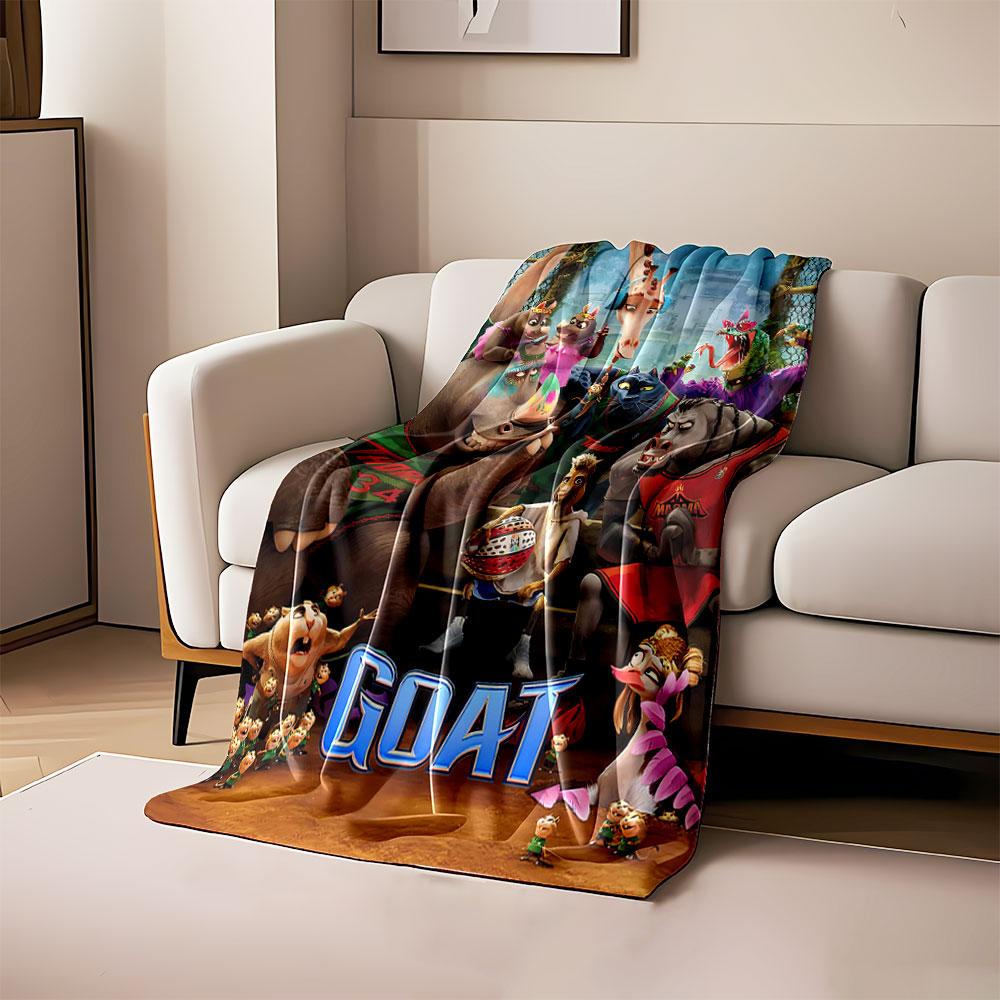 Animated animals with diverse personalities gather around a goat basketball player. for all seasons blanket lunch break throw gift 80cm x 120cm
Animated animals with diverse personalities gather around a goat basketball player. for all seasons blanket lunch break throw gift 80cm x 120cm