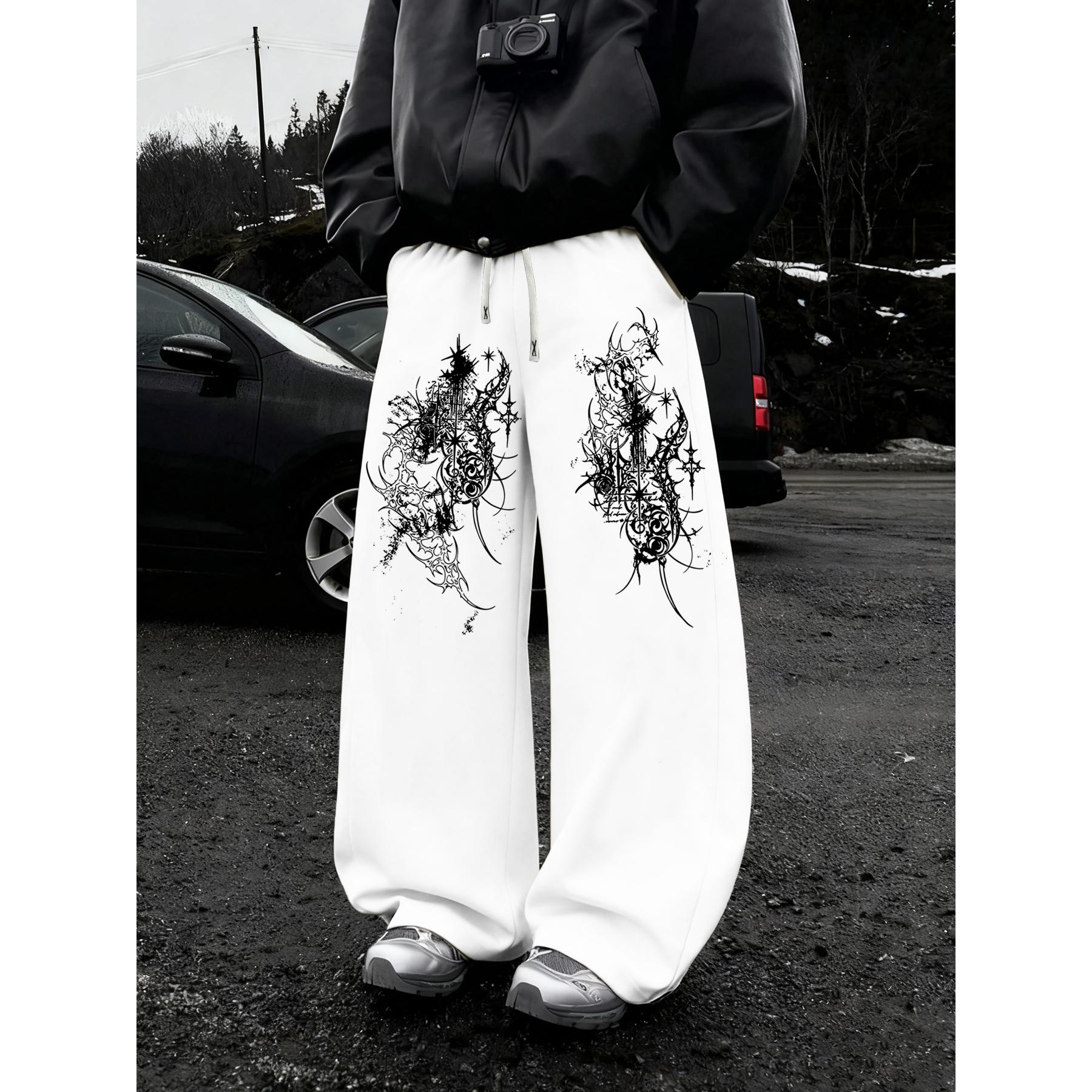 Men s Baggy Sweatpants Fleece Wide Leg Lounge Pants Drawstring Waist Loose Fit Cotton Jogging Sweat Pants with Pockets XXL білий
Men s Baggy Sweatpants Fleece Wide Leg Lounge Pants Drawstring Waist Loose Fit Cotton Jogging Sweat Pants with Pockets XXL білий