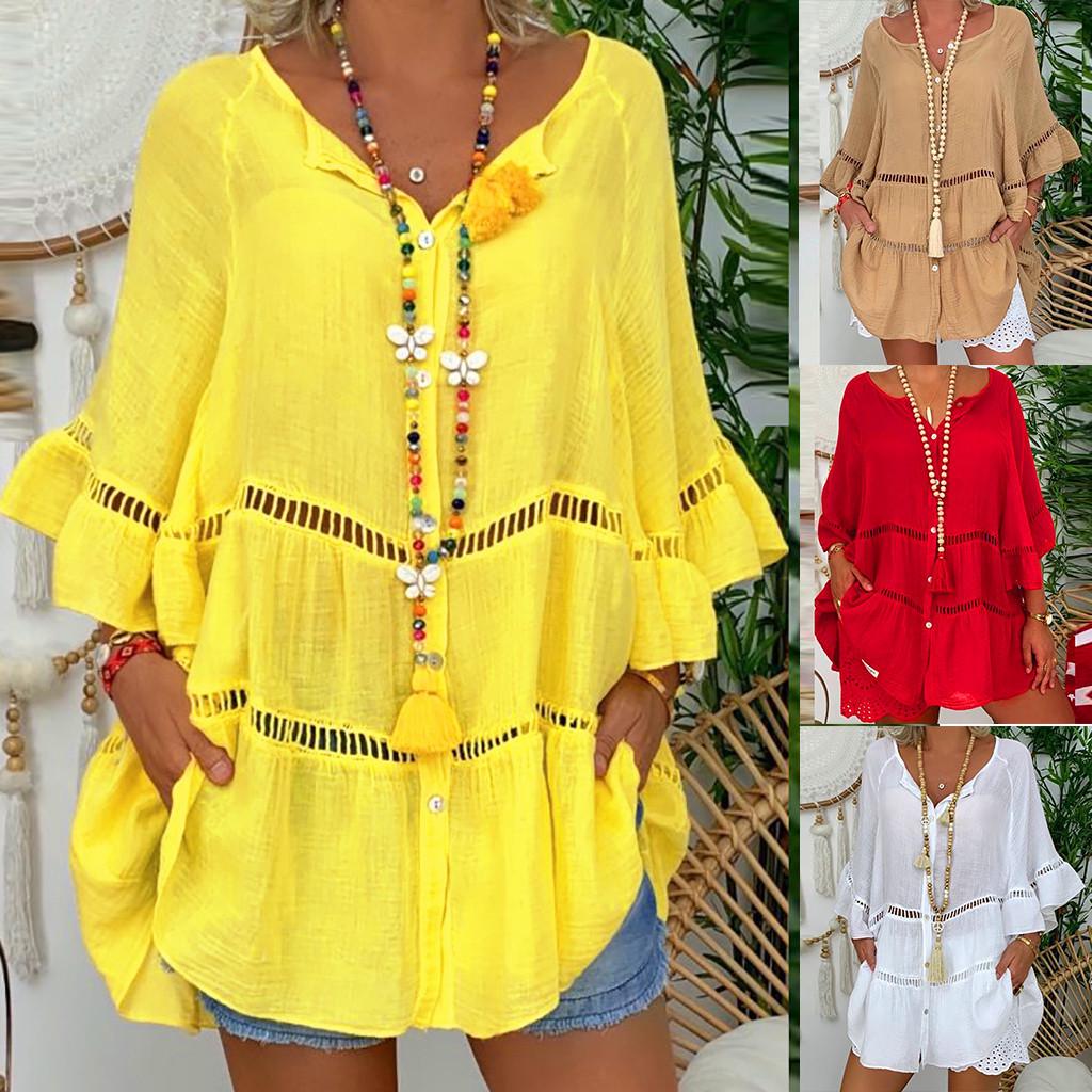 Women s V-Neck Loose-Fit Seven-Sleeve Cotton Linen Plus Size Top Dress 3XL белый
Women s V-Neck Loose-Fit Seven-Sleeve Cotton Linen Plus Size Top Dress 3XL белый