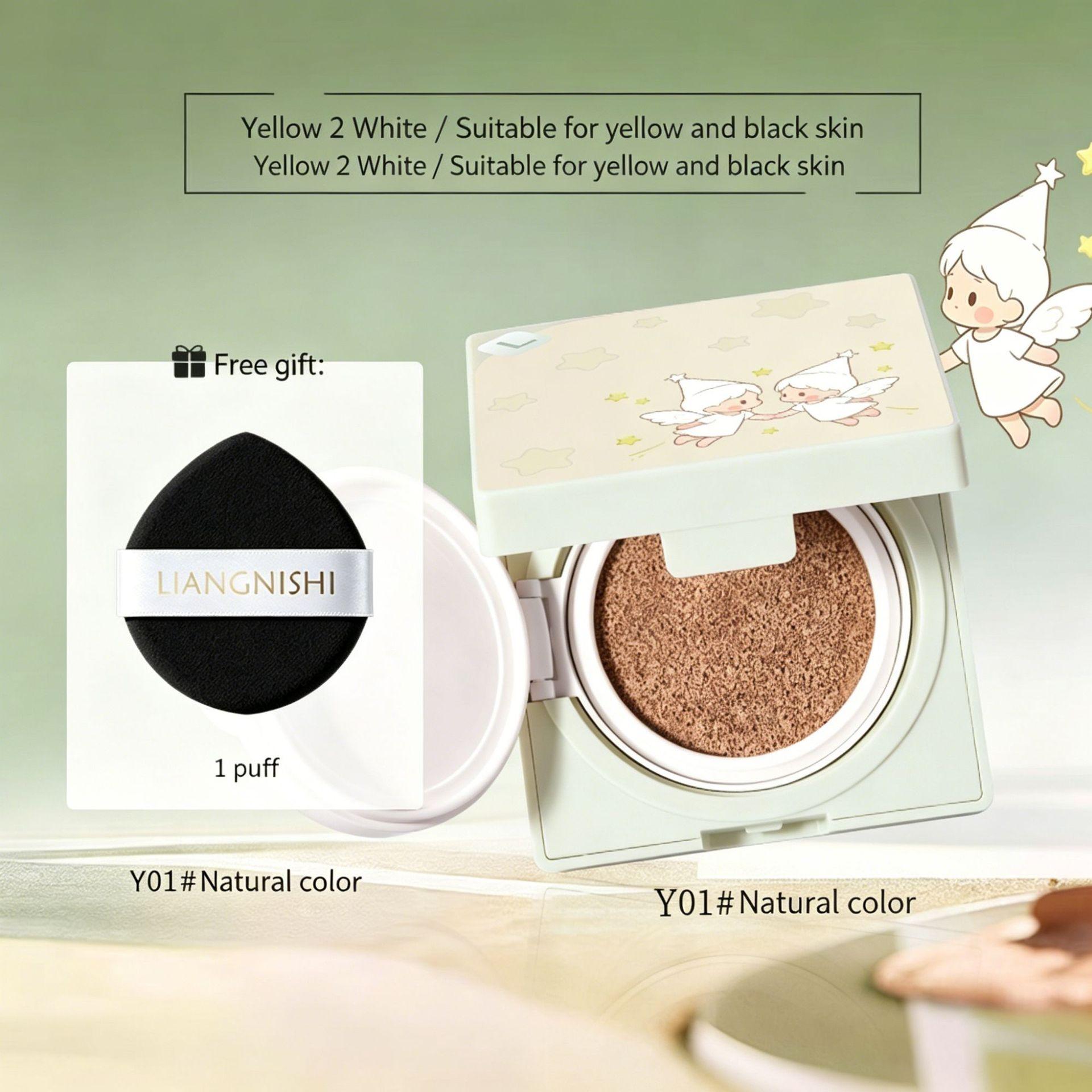 LIANGNISHI Hydrating Concealer Cushion BB Cream Long-Lasting Non-Caking Natural color
LIANGNISHI Hydrating Concealer Cushion BB Cream Long-Lasting Non-Caking Natural color