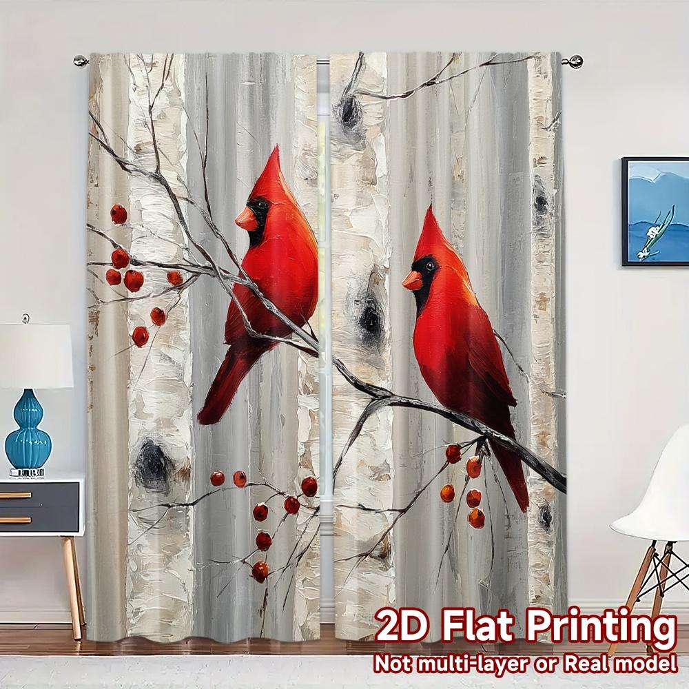 Set Of 2 Modern Flat Printing Jit Curtains Without Rod Cardinal Encounter Pattern Versatile Polyester Fabric Curtain Made W100*H70(CM)-Grommet top&2PCS
Set Of 2 Modern Flat Printing Jit Curtains Without Rod Cardinal Encounter Pattern Versatile Polyester Fabric Curtain Made W100*H70(CM)-Grommet top&2PCS